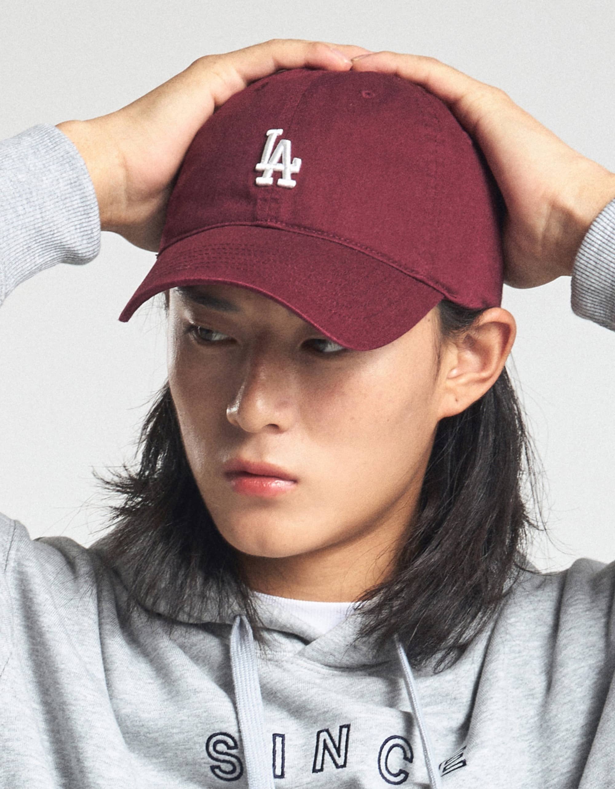 Nón kết MLB LA Rookie Unstructured Ball Cap LA Dodgers Wine 3ACP7701N-07WIS 13