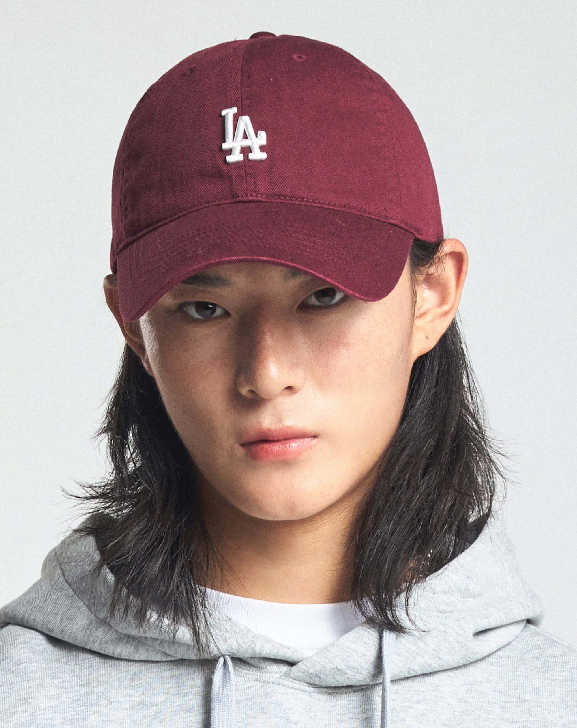 Nón kết MLB LA Rookie Unstructured Ball Cap LA Dodgers Wine 3ACP7701N-07WIS 15