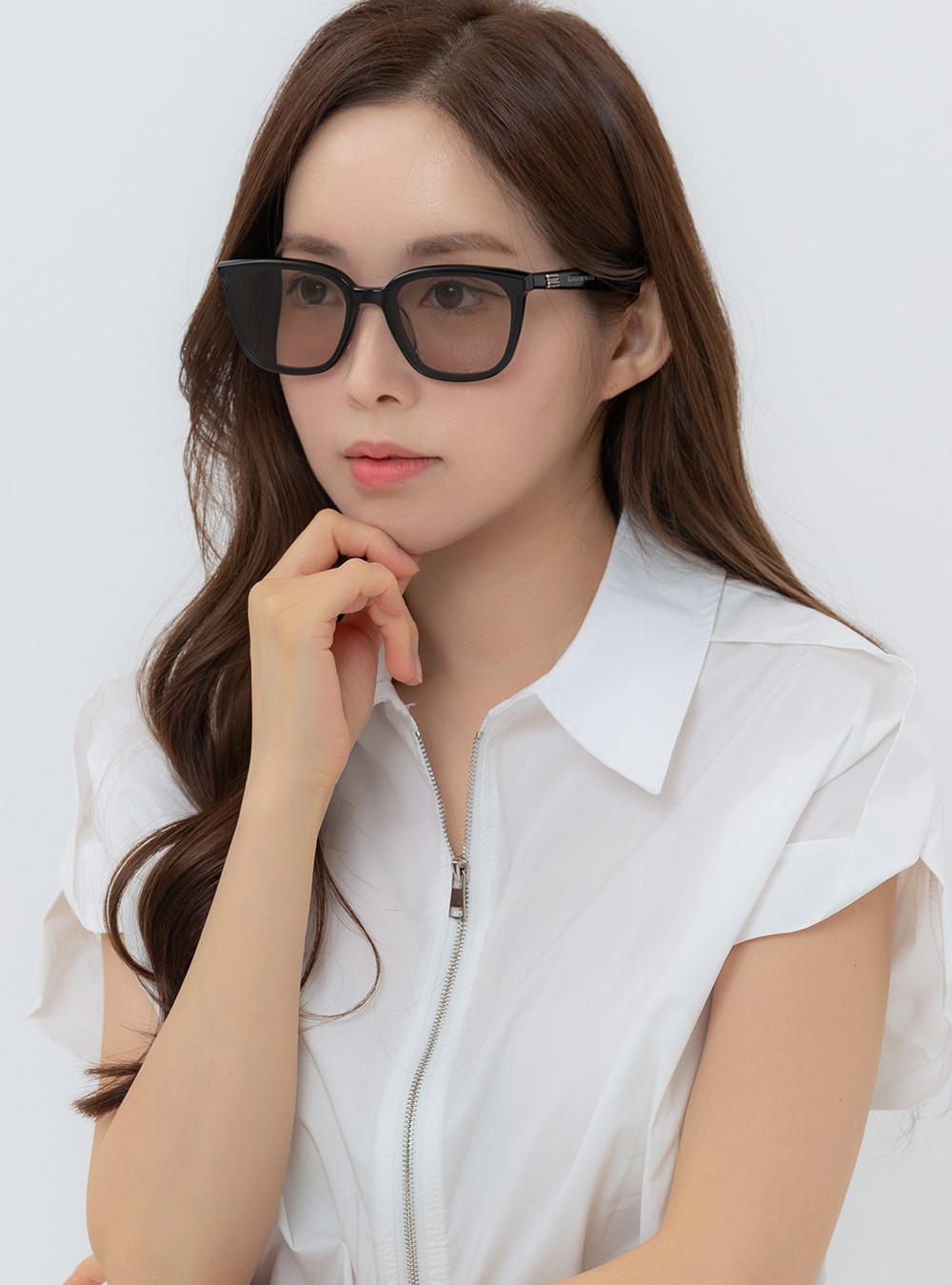 KÍNH MÁT GM GENTLE MONSTER PINO 01(BR) BROWN LENSES BLACK ACETATE FRAME 1