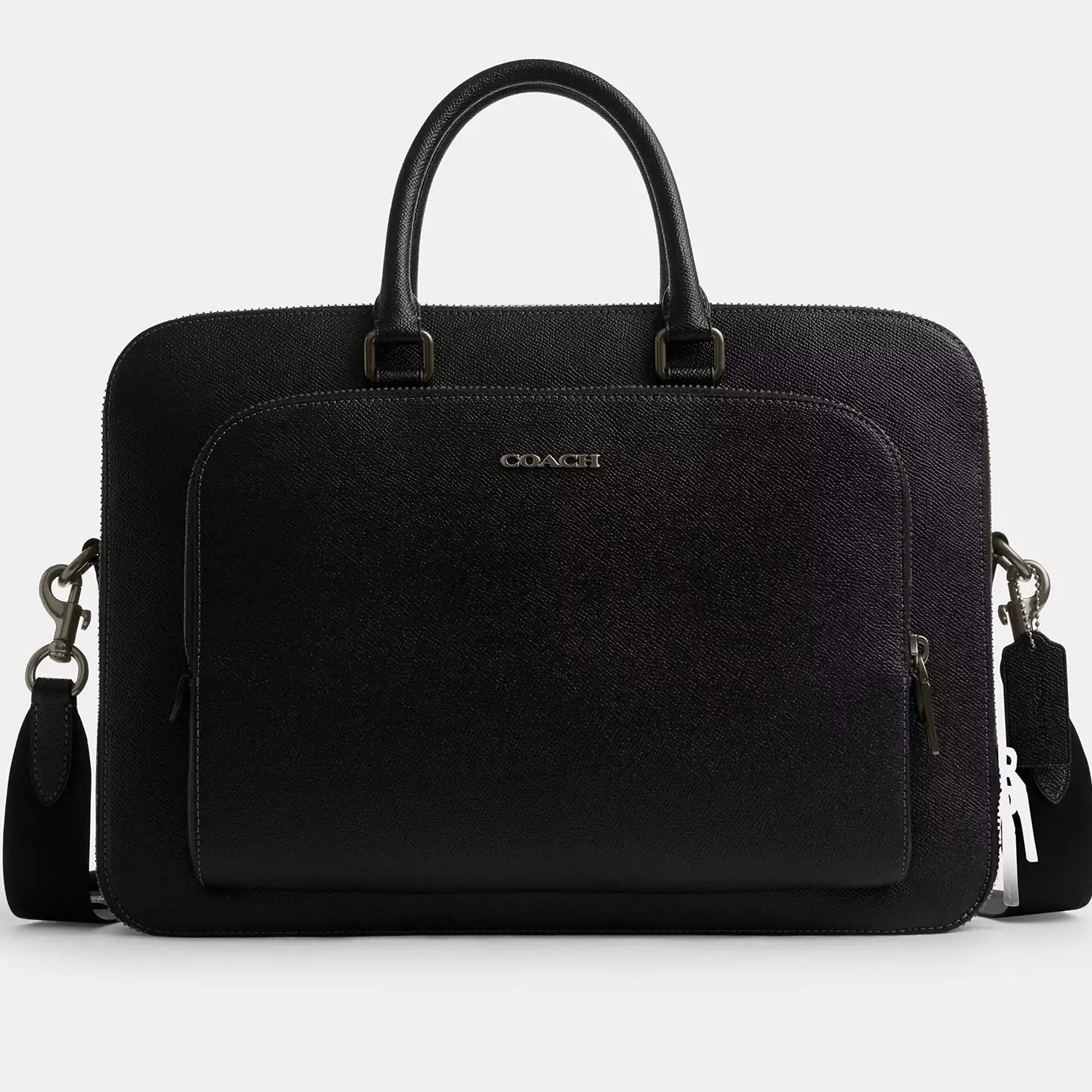 CẶP CÔNG SỞ COACH ETHAN BRIEF BLACK CROSSGRAIN LEATHER CR275 1
