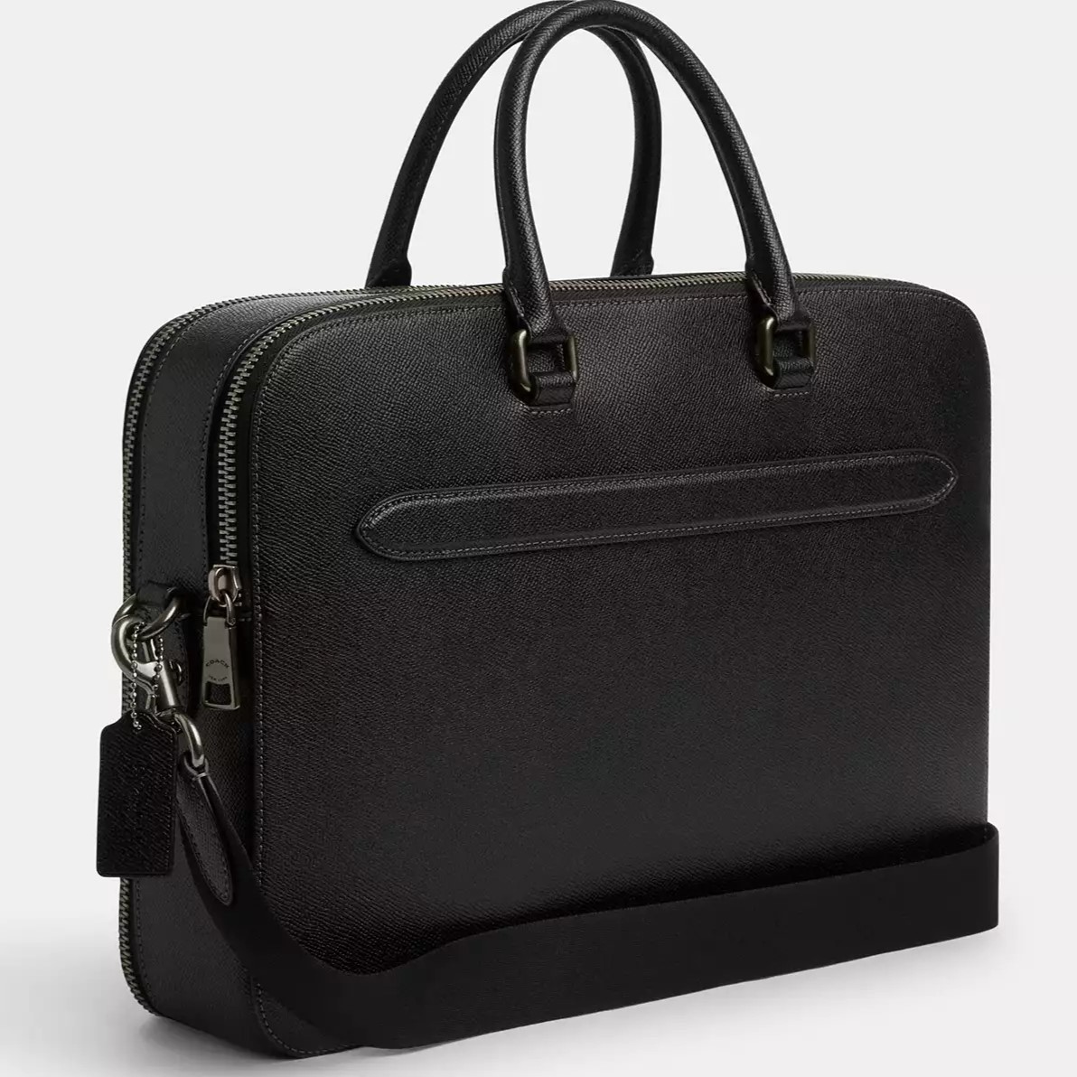 CẶP CÔNG SỞ COACH ETHAN BRIEF BLACK CROSSGRAIN LEATHER CR275 3