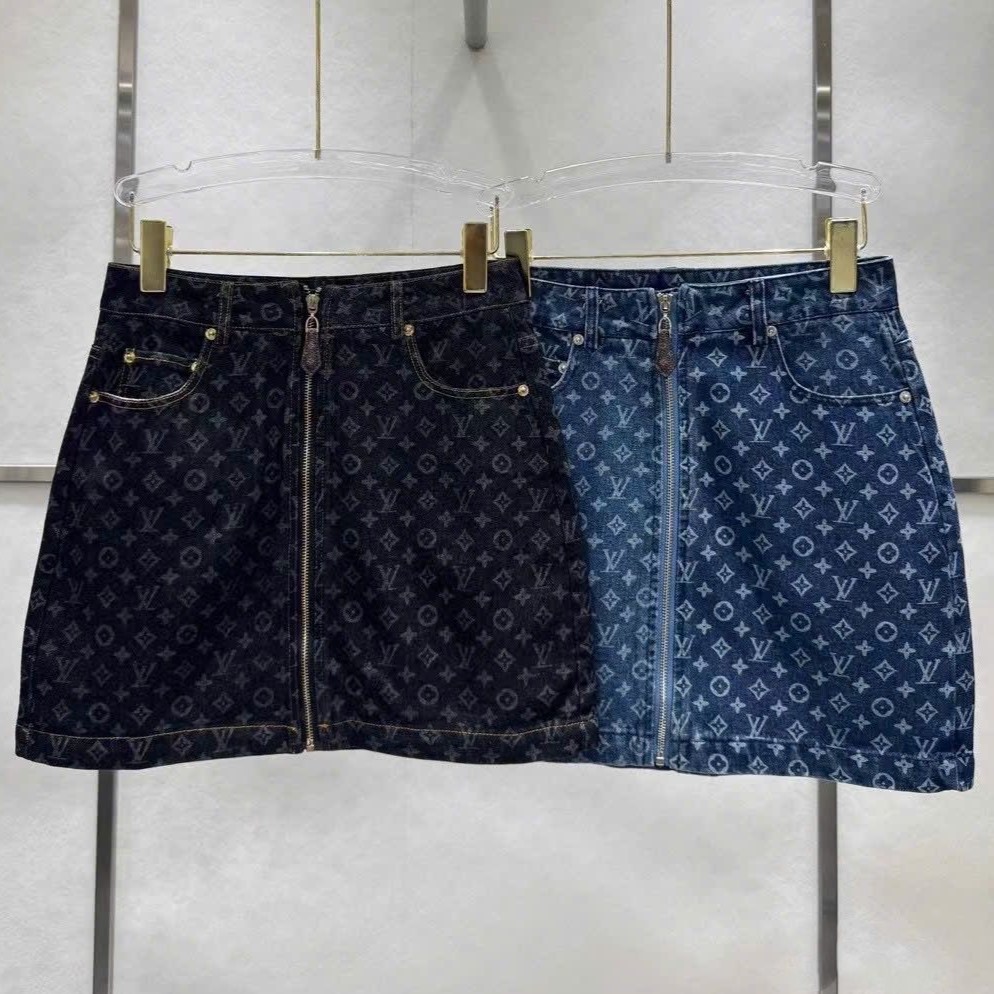 Váy nữ ngắn jean LV 1