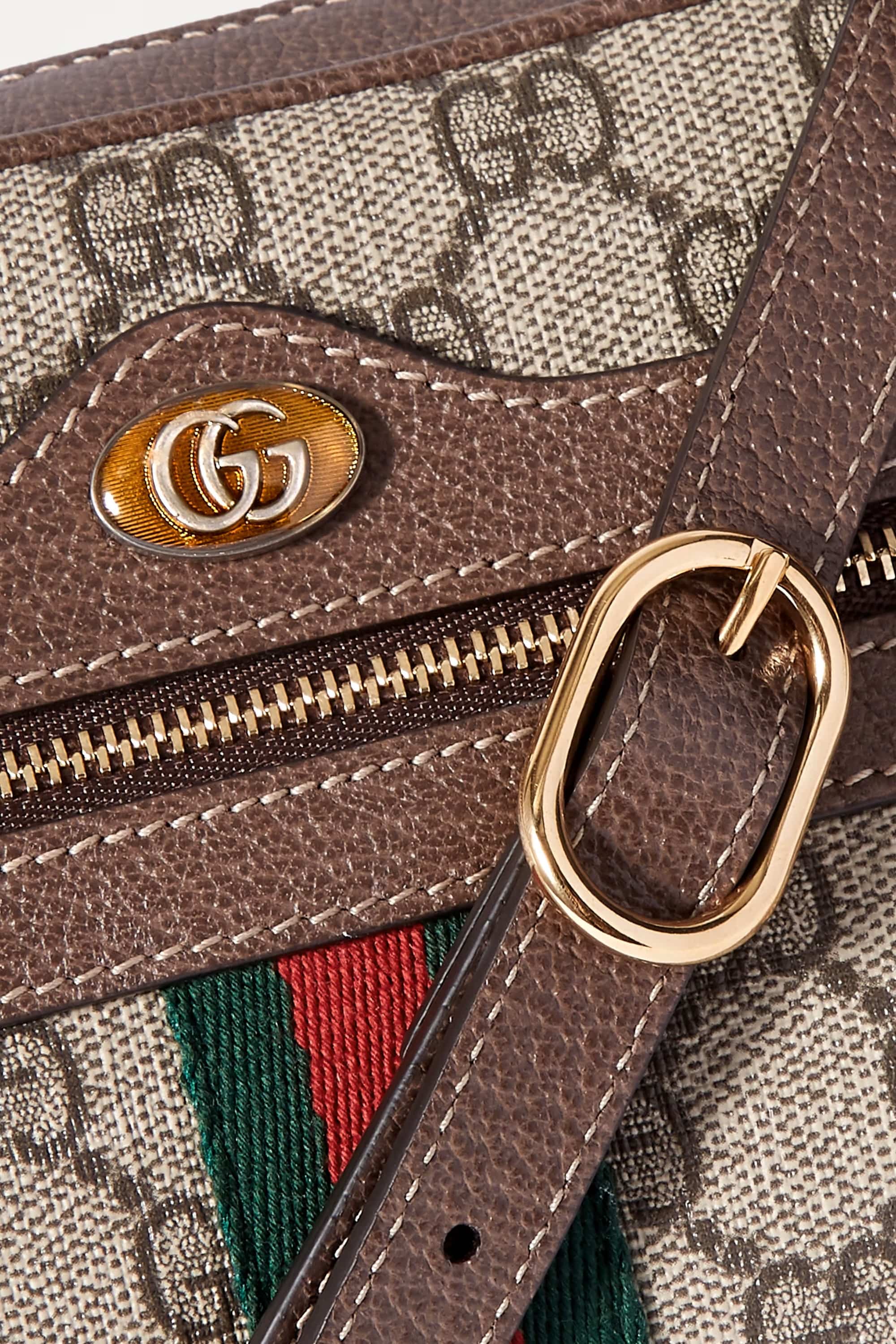 TÚI ĐEO CHÉO GUCCI OPHIDIA SMALL BEIGE LEATHER TRIMMED PRINTED COATED CANVAS CAMERA BAG 2