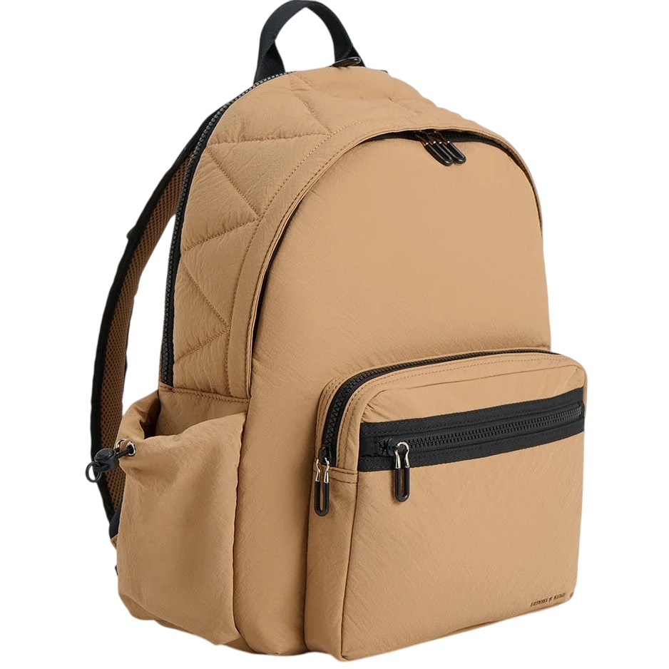 Ba lô CNK Charles Keith Soleil Nylon Backpack Camel CK2-60671589 8