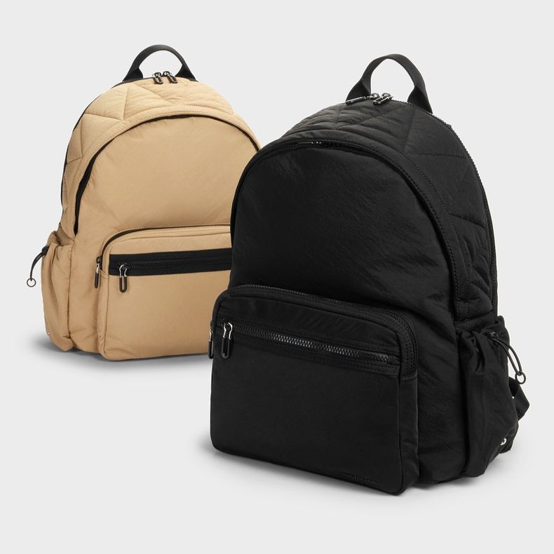 Balo CNK Charles Keith Soleil Nylon Backpack Noir CK2-60671589 1