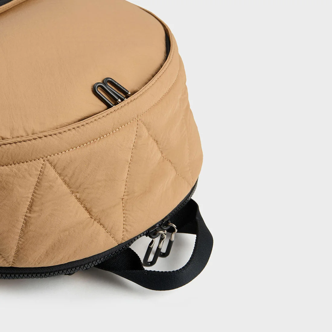 Ba lô CNK Charles Keith Soleil Nylon Backpack Camel CK2-60671589 1