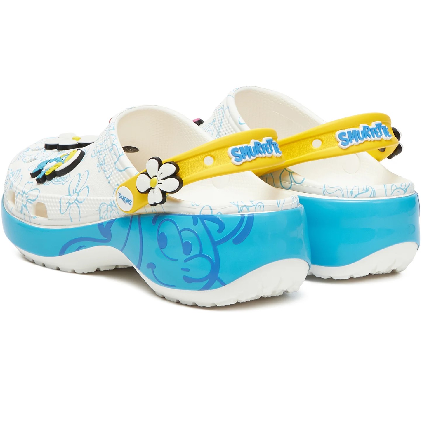 Giày sandal Crocs Unisex Smurfs Platform Clog 210822-90H 5