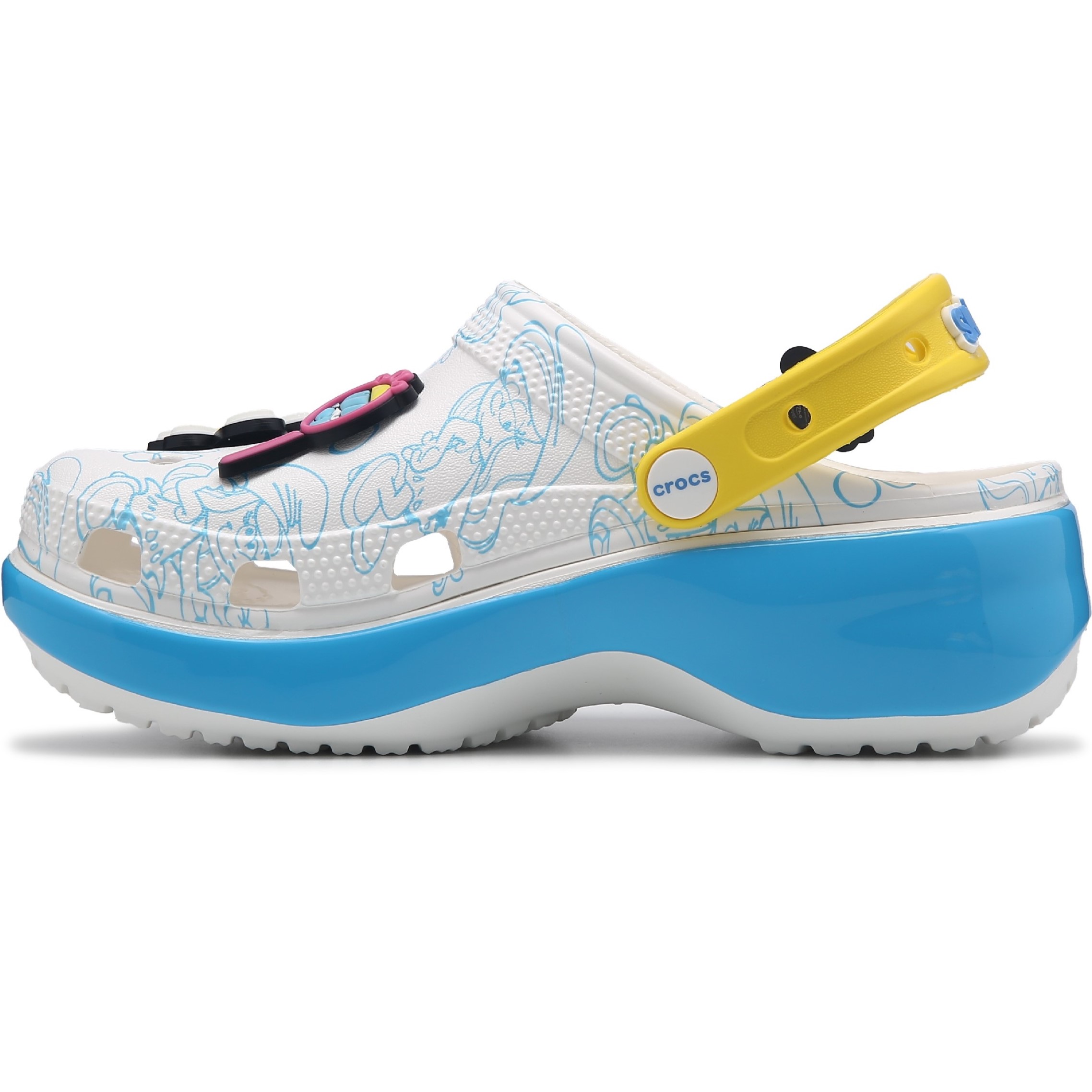 Giày sandal Crocs Unisex Smurfs Platform Clog 210822-90H 6