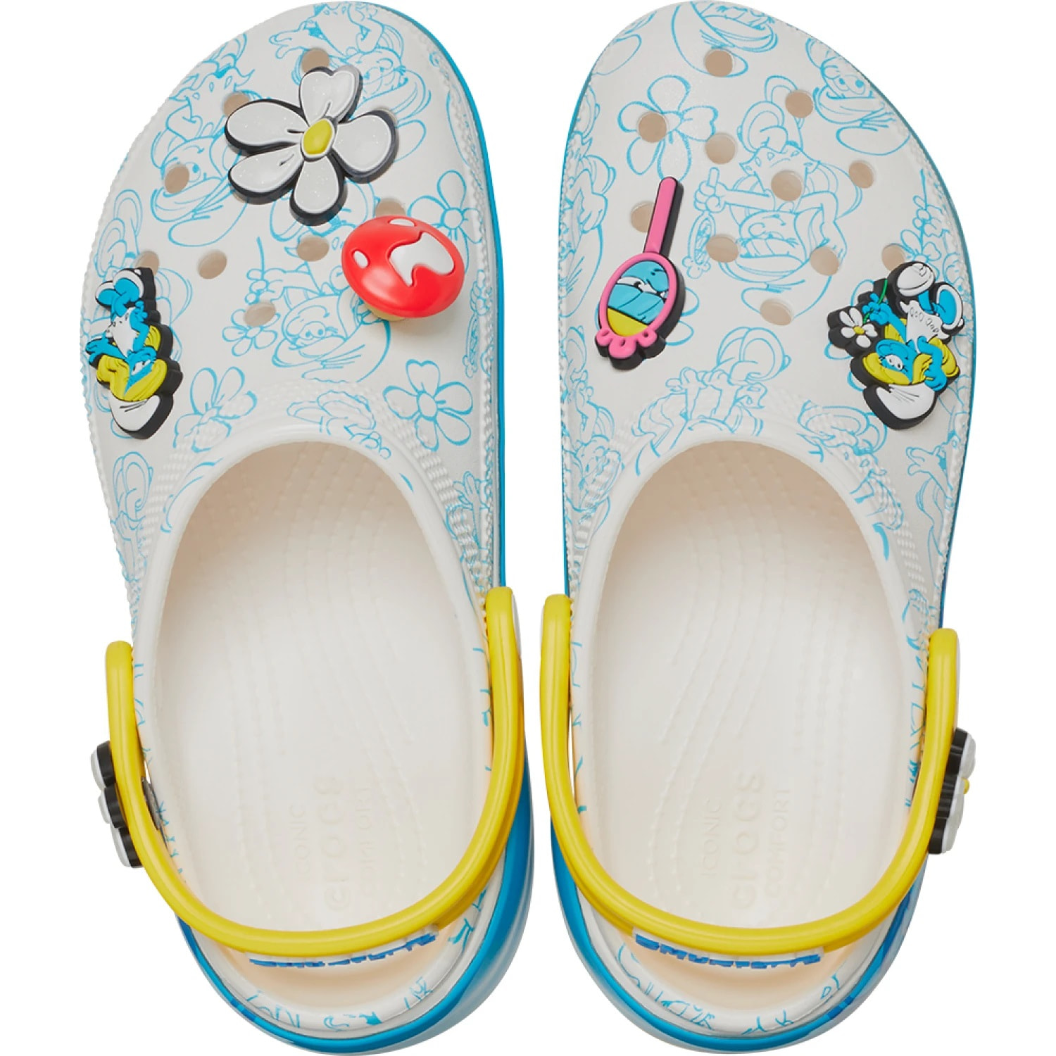 Giày sandal Crocs Unisex Smurfs Platform Clog 210822-90H 8