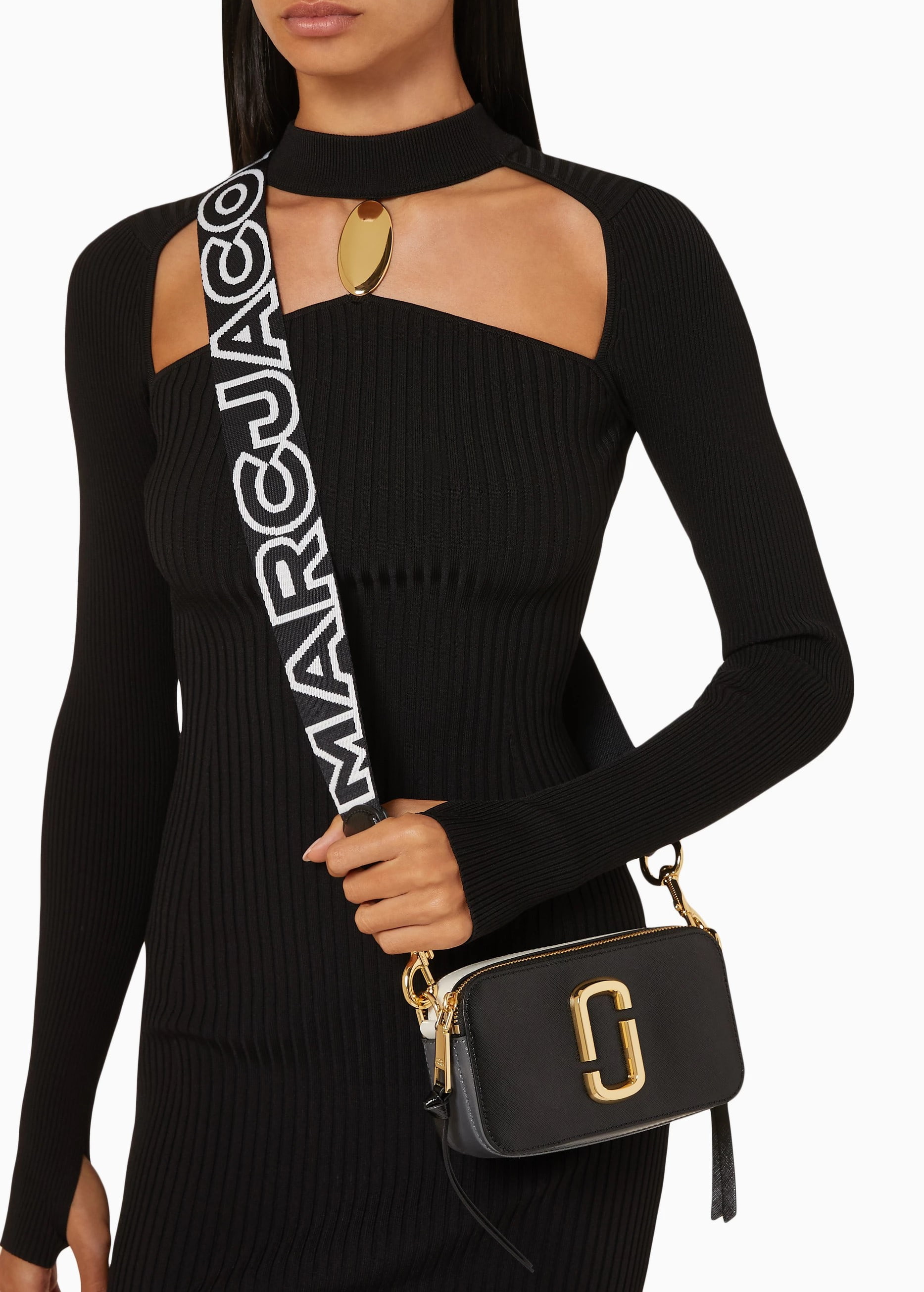 Túi nữ Marc Jacobs màu đen The Snapshot Crossbody Bag Black Multi 2S3HCR500H03 10