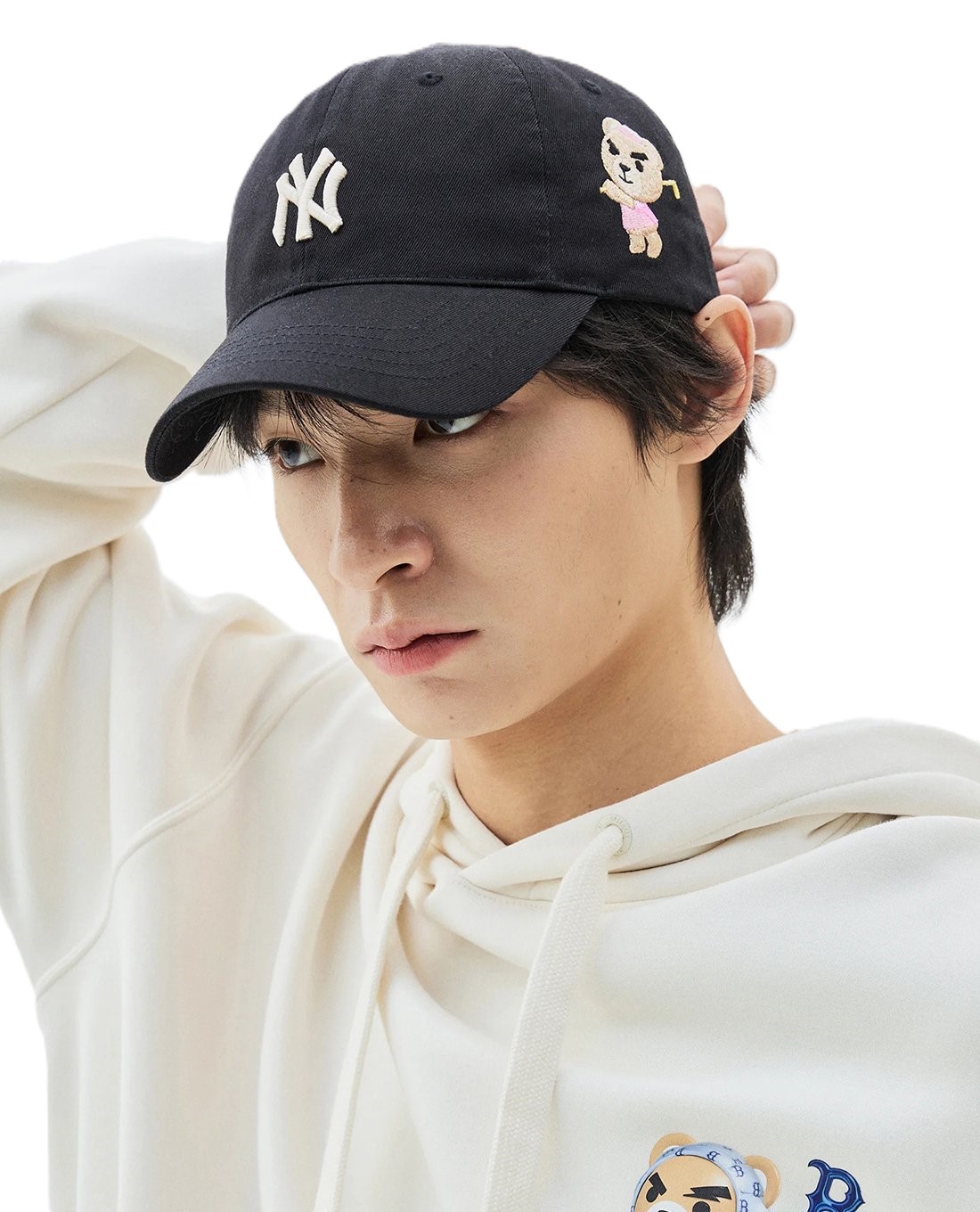 Nón kết bóng chày MLB unisex Mega Bear Unstructured Black 3ACPB023N-50BKS 8