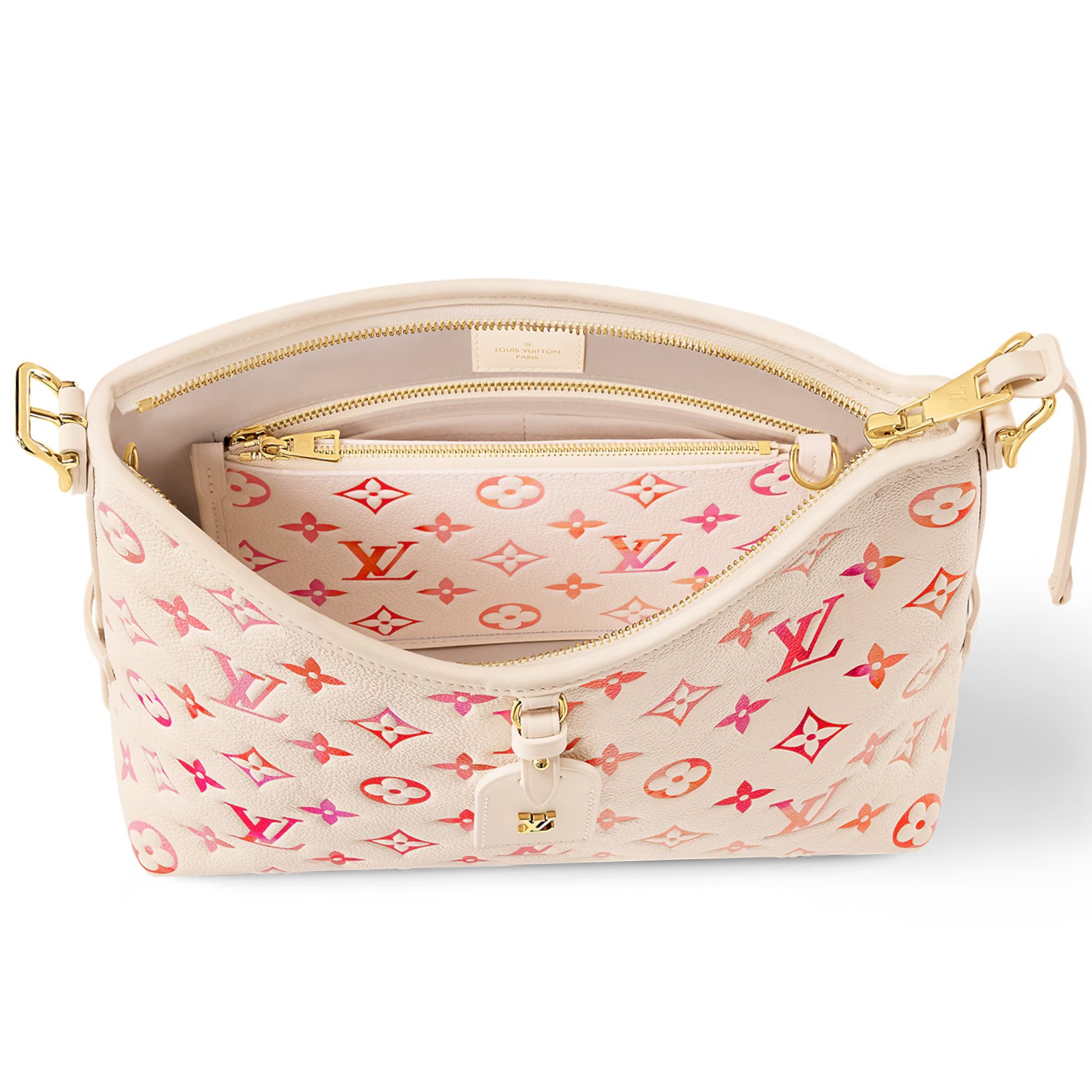Túi đeo vai Louis Vuitton CarryAll PM Sunrise Aquarelle Monogram Empreinte M24652 8