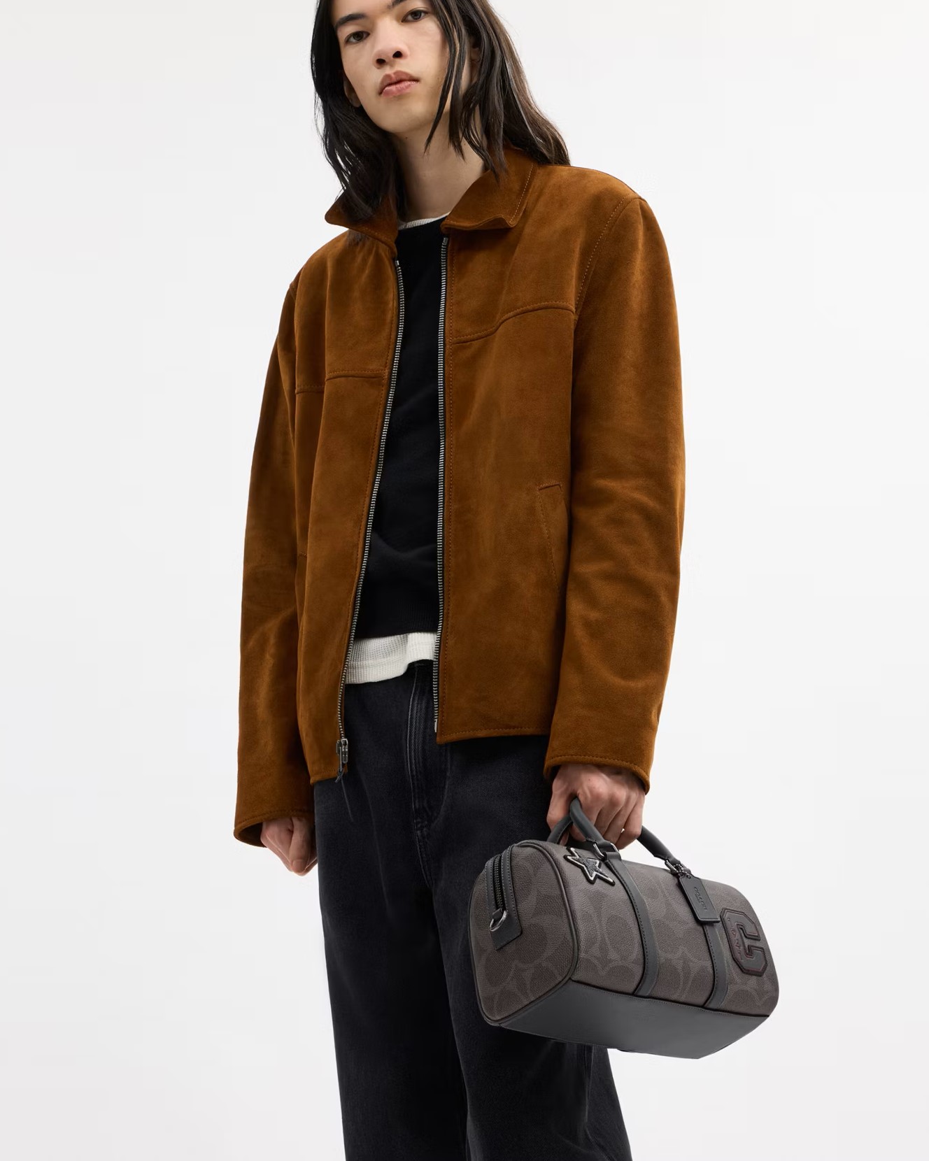 Túi trống Coach Ventuter Duffle Bag 27 In Maxi Signature Canvas With Patches CCH10 7