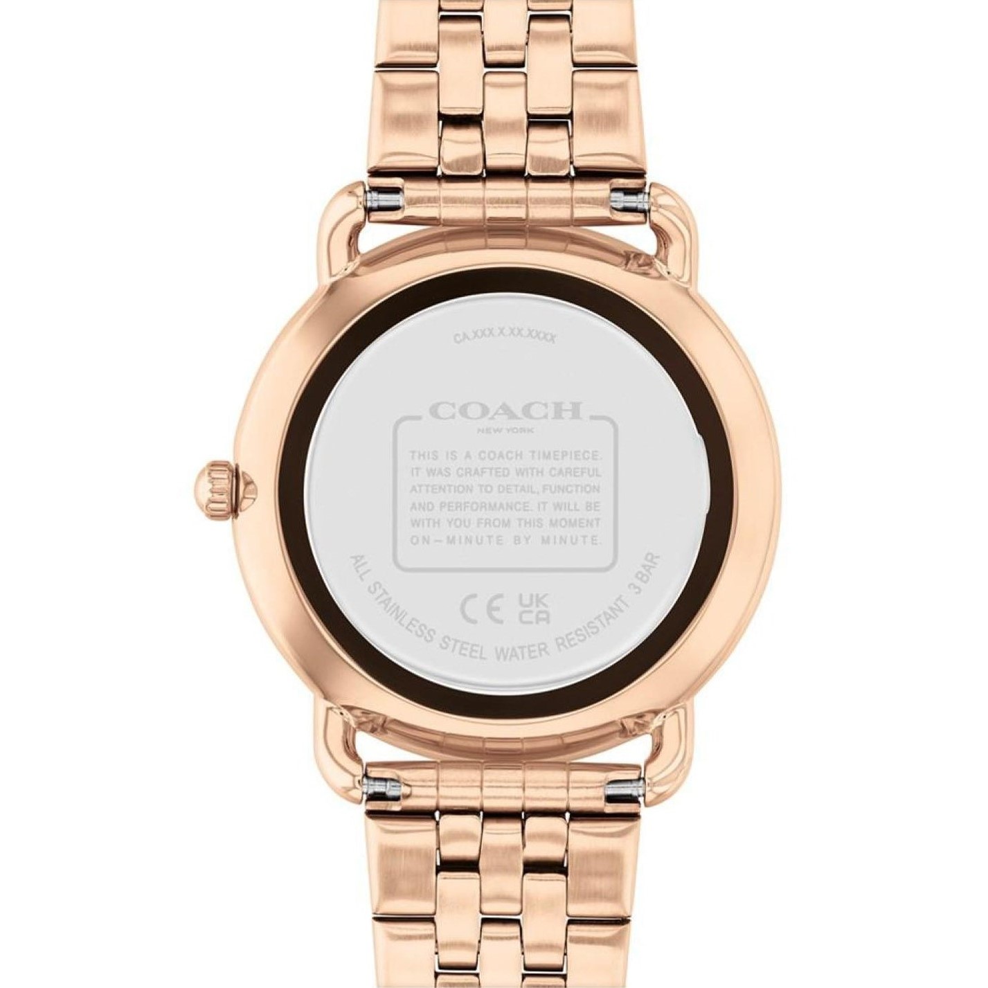 Đồng hồ đeo tay nữ Coach Elliot Silver Rose Gold-Toned Stainless Steel Bracelet Watch 14504285 7