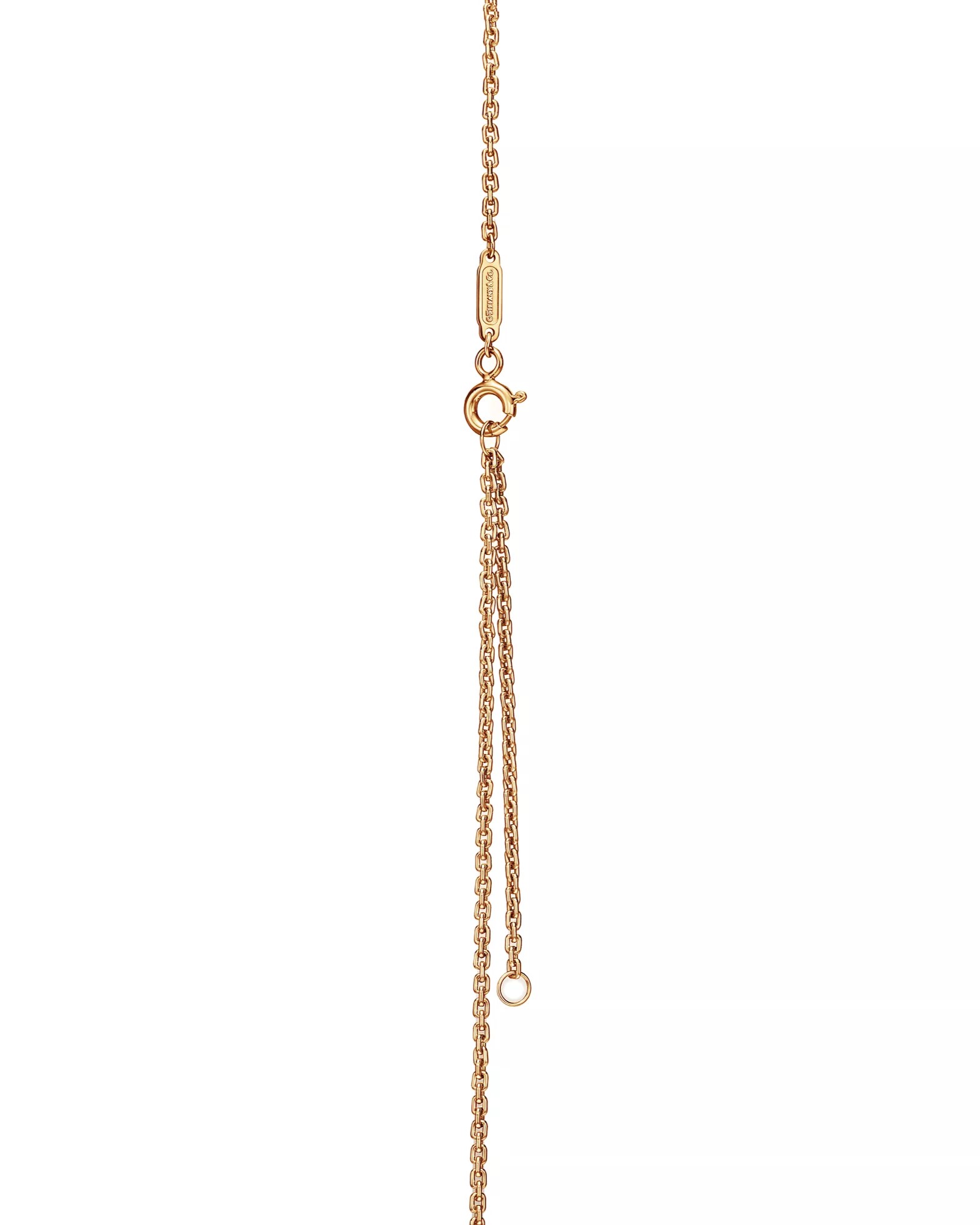 Dây chuyền nữ Tiffany HardWear Small Double Link Pendant in Yellow Gold 1