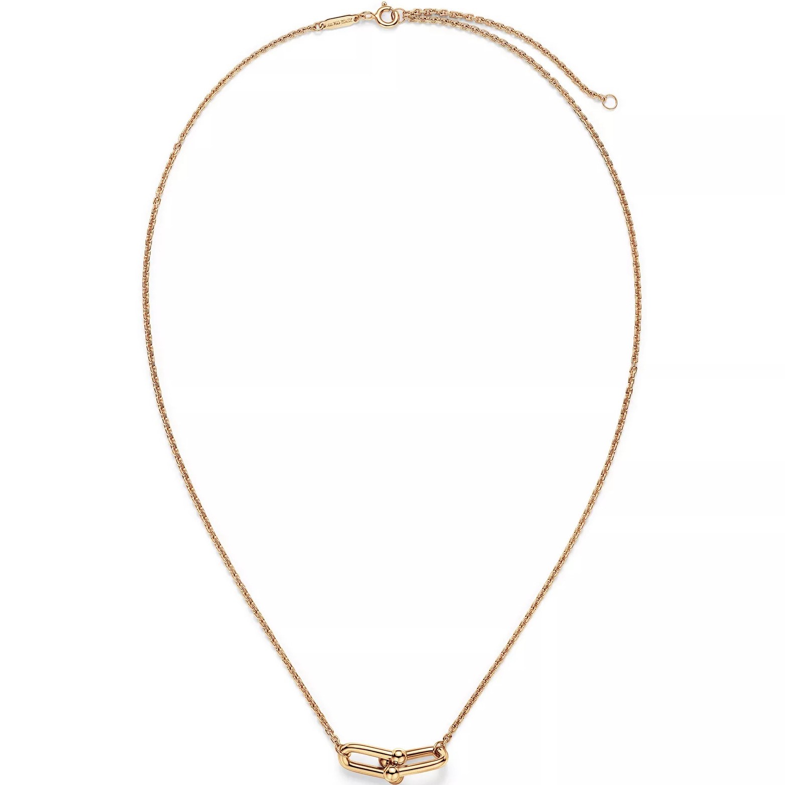 Dây chuyền nữ Tiffany HardWear Small Double Link Pendant in Yellow Gold 7