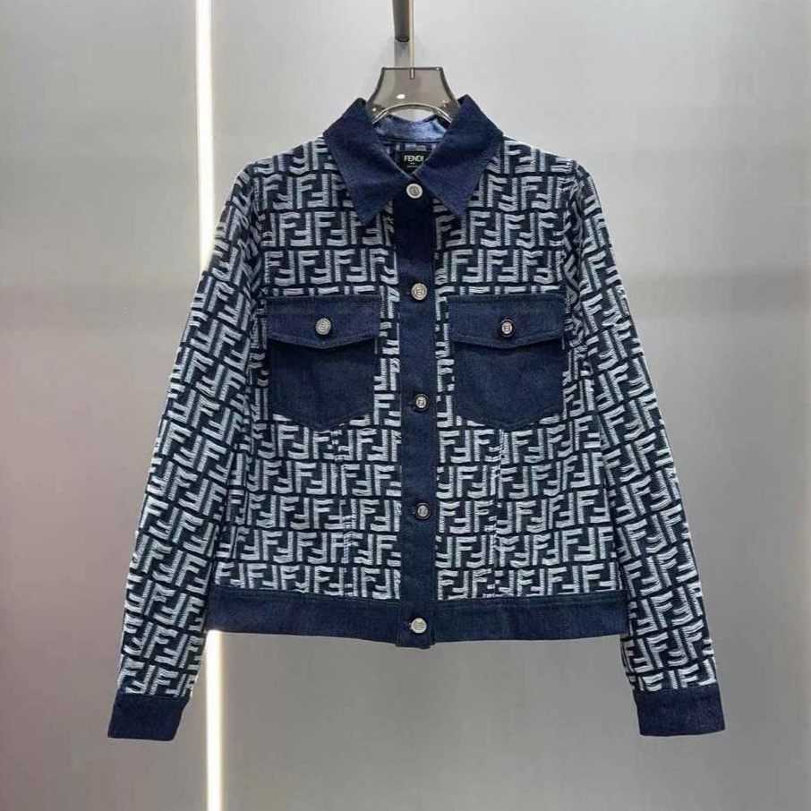 Combo áo váy xanh dương Fendi 1