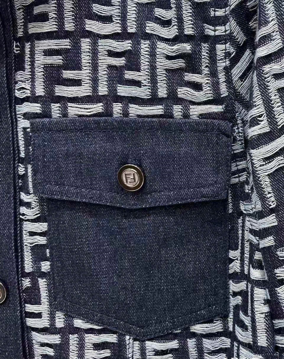 Combo áo váy xanh dương Fendi 2