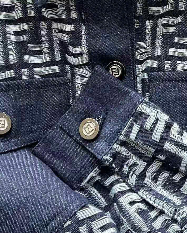 Combo áo váy xanh dương Fendi 3