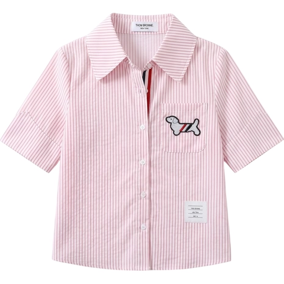 Áo sơ mi nữ nhiều màu Thom Browne họa tiết chó 6
