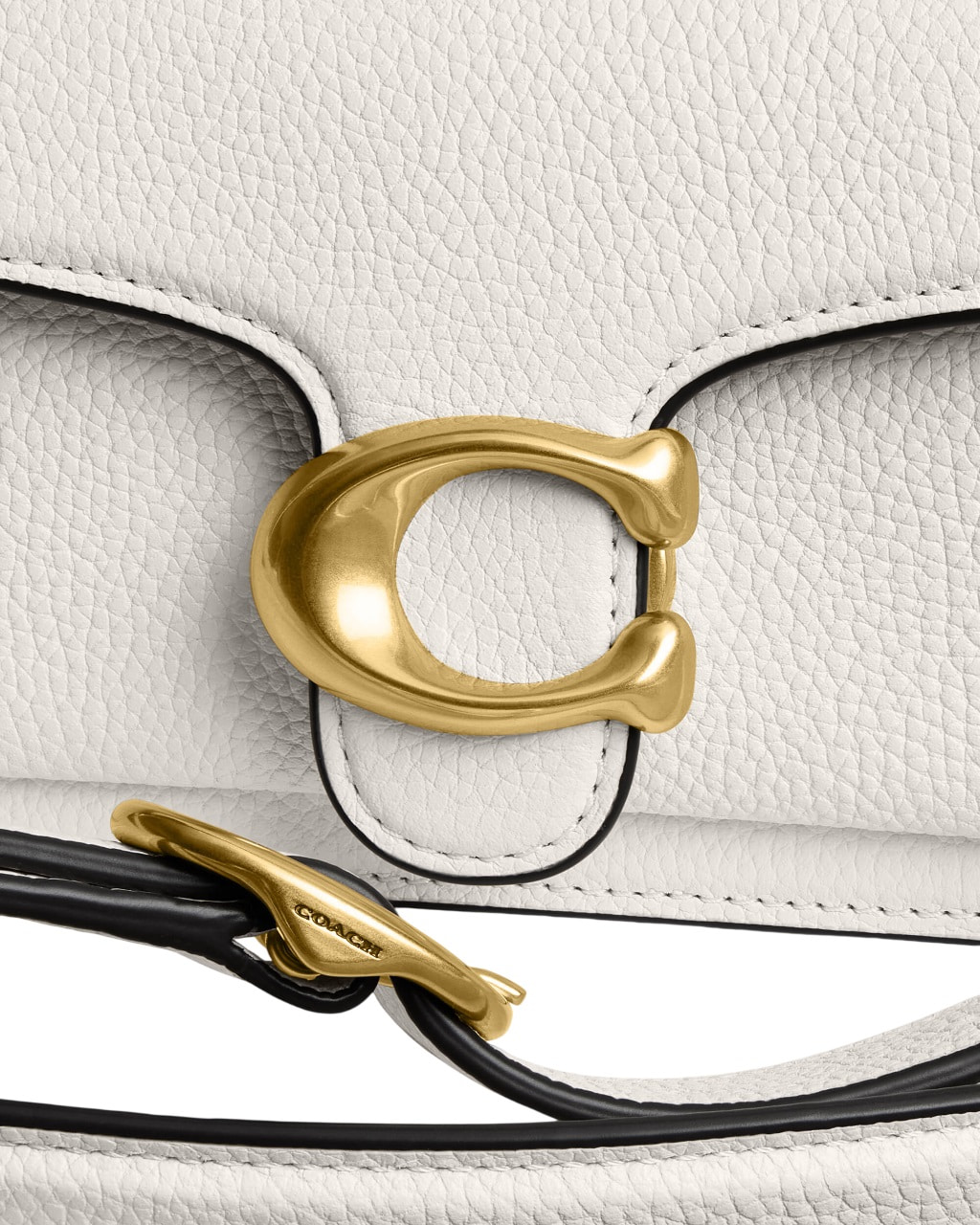 Túi xách trắng Coach Polished Pebble Leather Tabby Shoulder Bag 20 Refresh White CY201 2