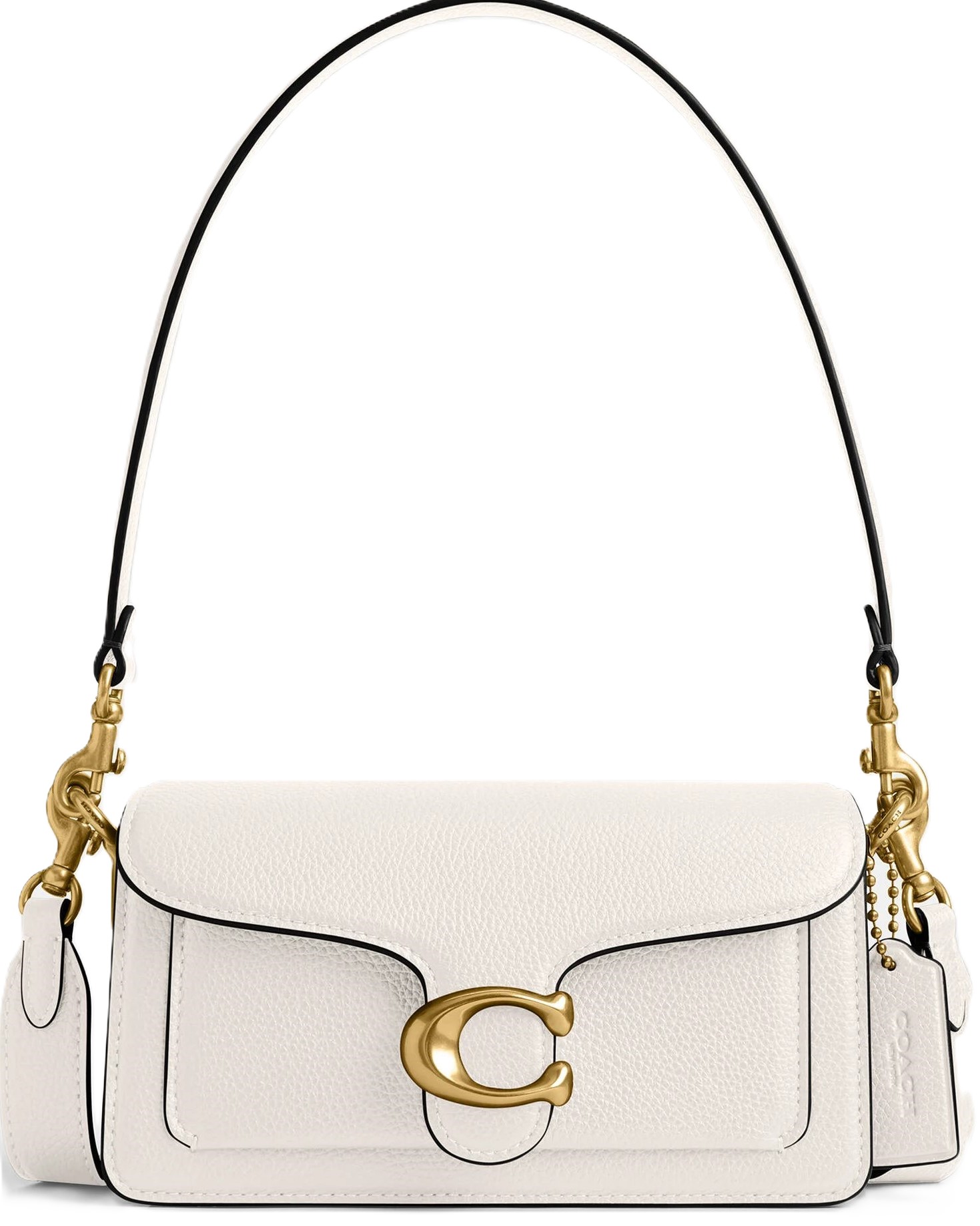 Túi xách trắng Coach Polished Pebble Leather Tabby Shoulder Bag 20 Refresh White CY201 9