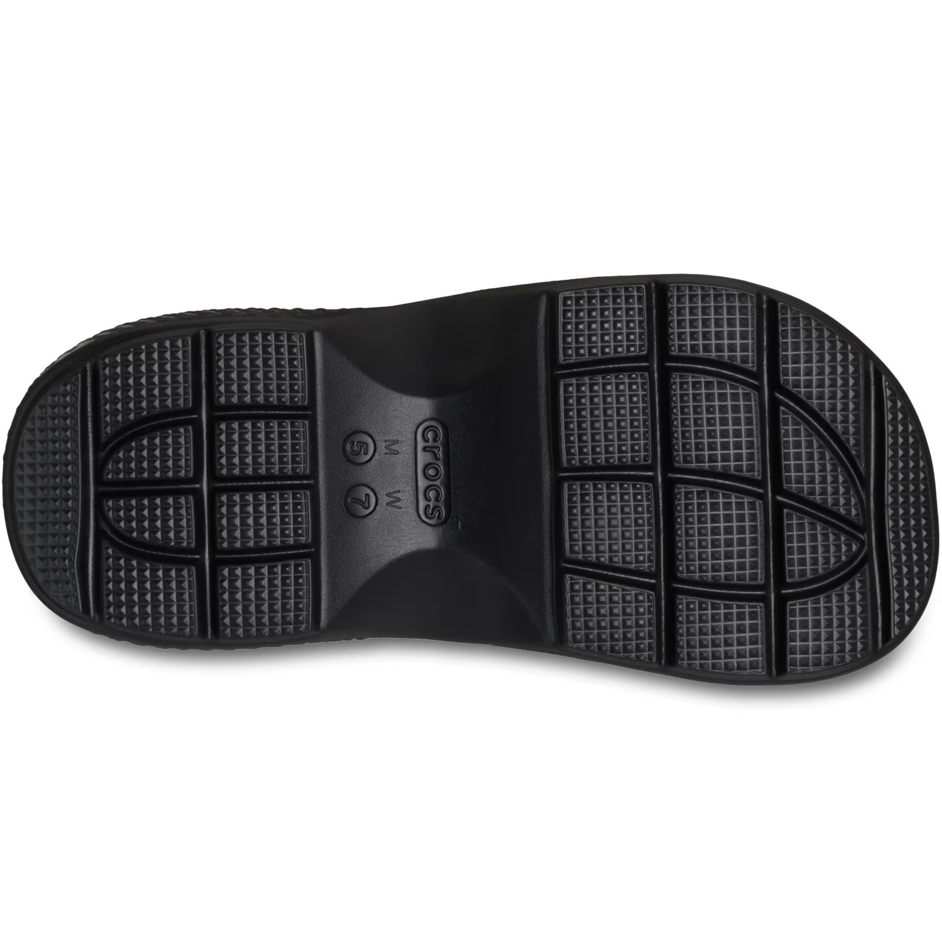 Dép sandal Crocs Stomp Clog Platform Black 1