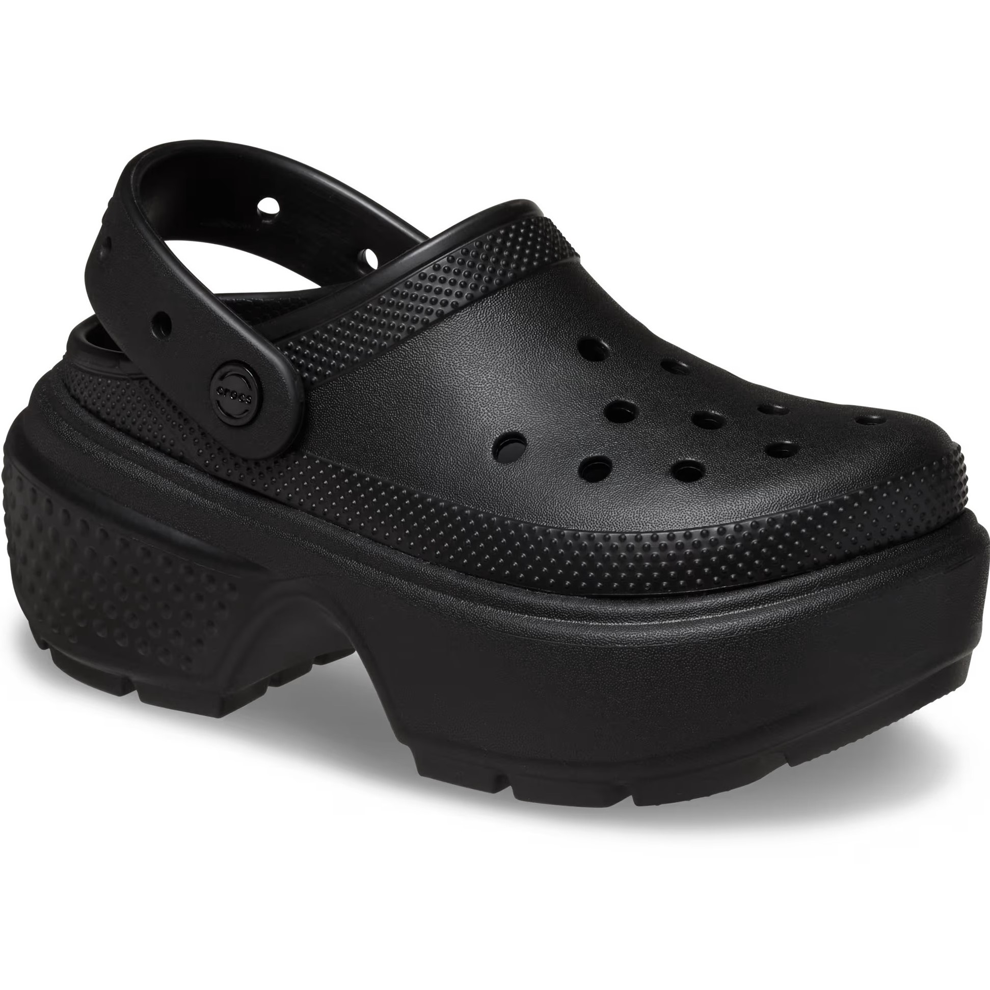 Dép sandal Crocs Stomp Clog Platform Black 6