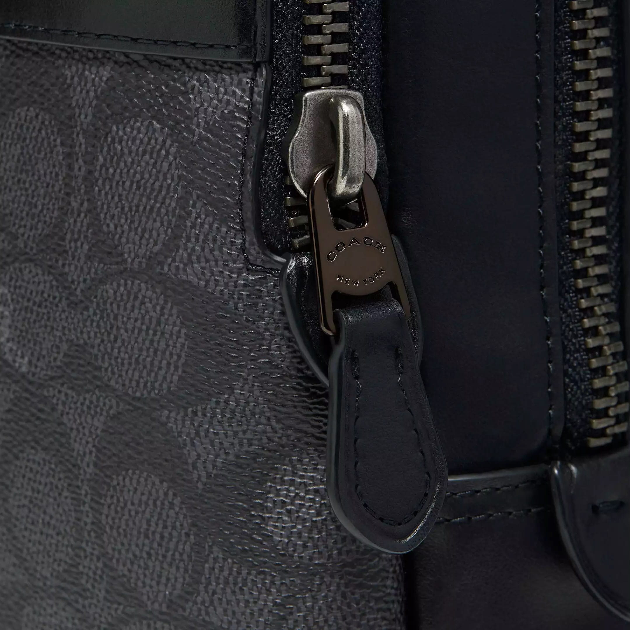 Túi đeo chéo nam Coach Gotham Pack In Signature Canvas Black Copper C5332 1