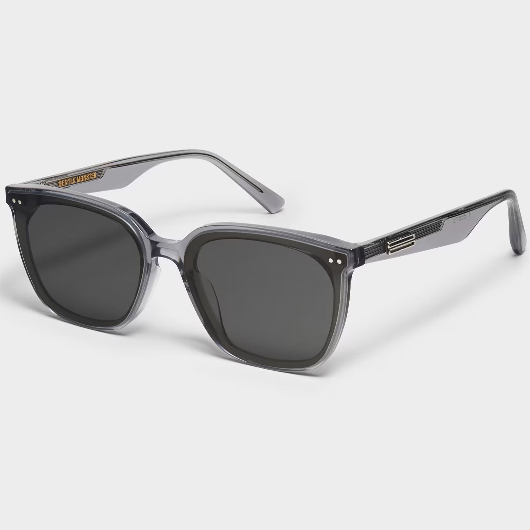 KÍNH MÁT GENTLE MONSTER HEIZER G1 GRAY LENSES SQUARE SHAPE TRANSLUCENT GRAY ACETATE FRAME 5