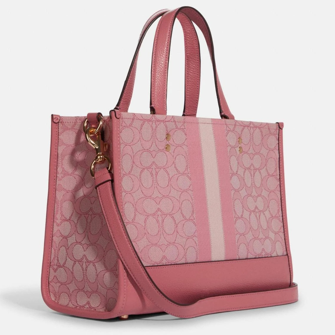 TÚI TOTE DEMPSEY CARRYALL IN SIGNATURE JACQUARD WITH STRIPE AND COACH PATCH 3