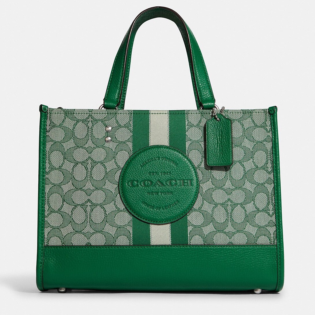 TÚI TOTE DEMPSEY CARRYALL IN SIGNATURE JACQUARD WITH STRIPE AND COACH PATCH 15