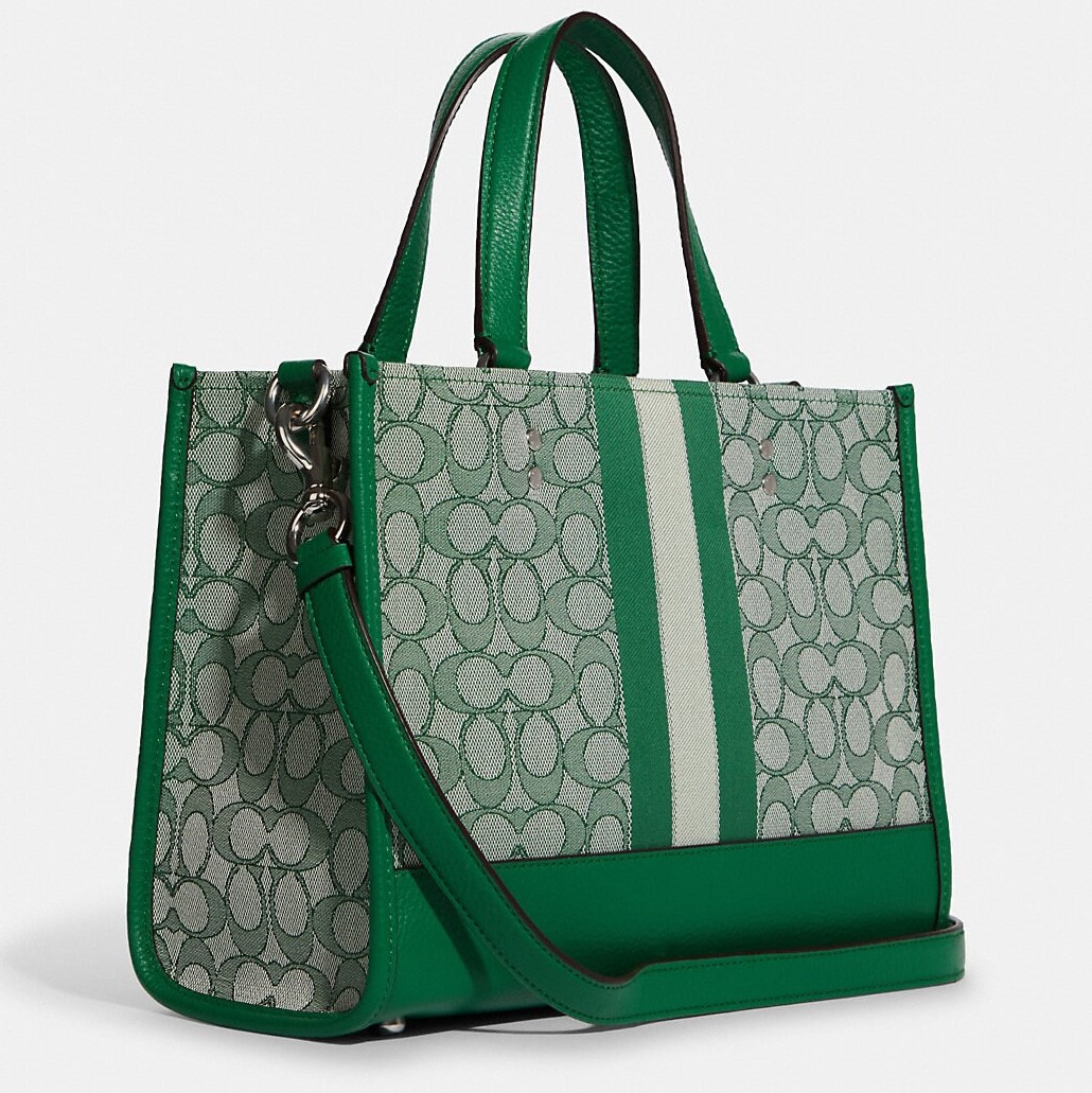 TÚI TOTE DEMPSEY CARRYALL IN SIGNATURE JACQUARD WITH STRIPE AND COACH PATCH 16
