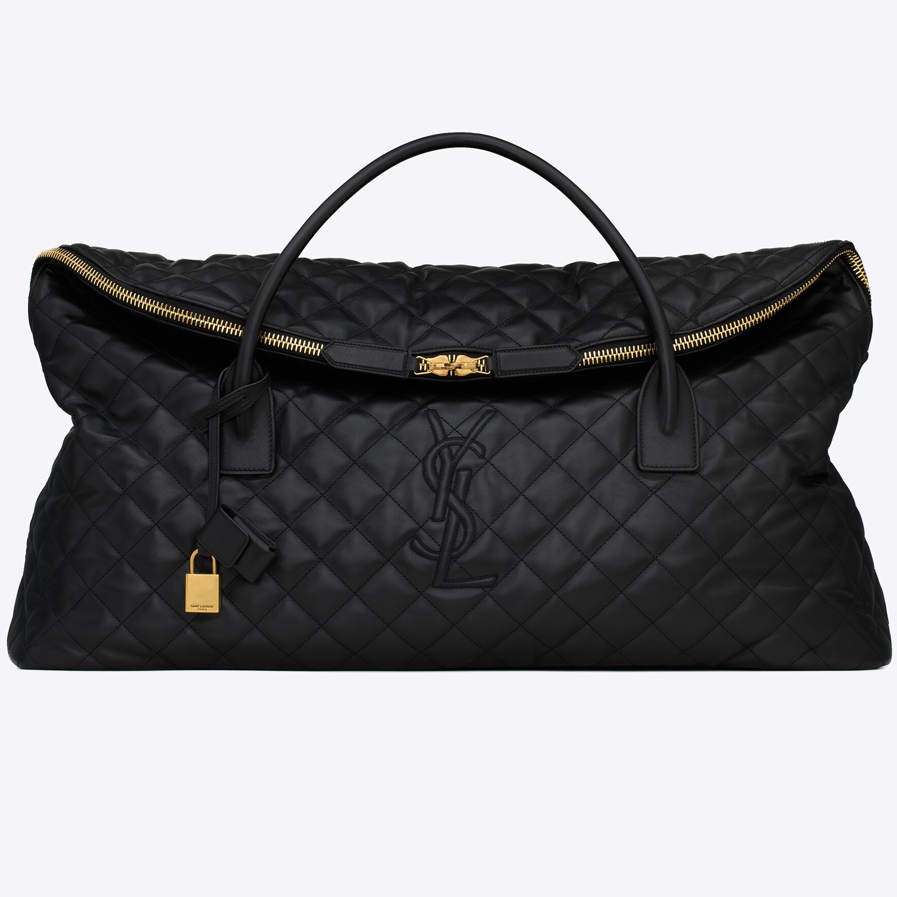 TÚI DU LỊCH YSL ES GIANT TRAVEL BAG IN QUILTED LEATHER 10