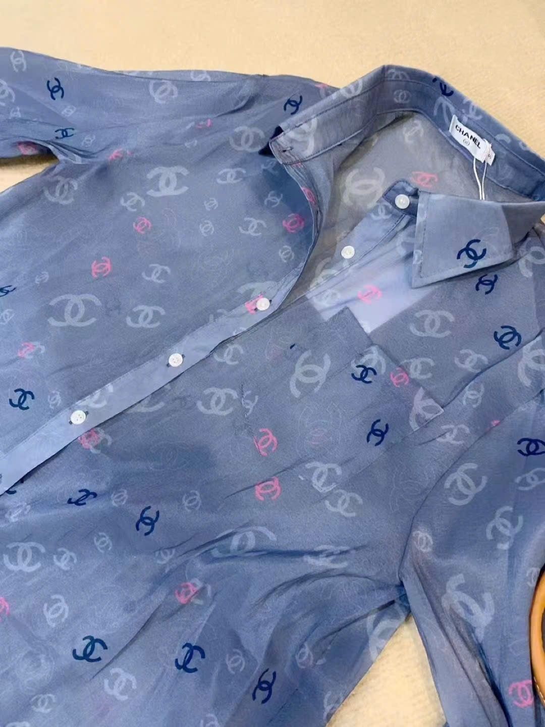 Combo bộ quần ngắn áo sơ mi nữ Chanel 1