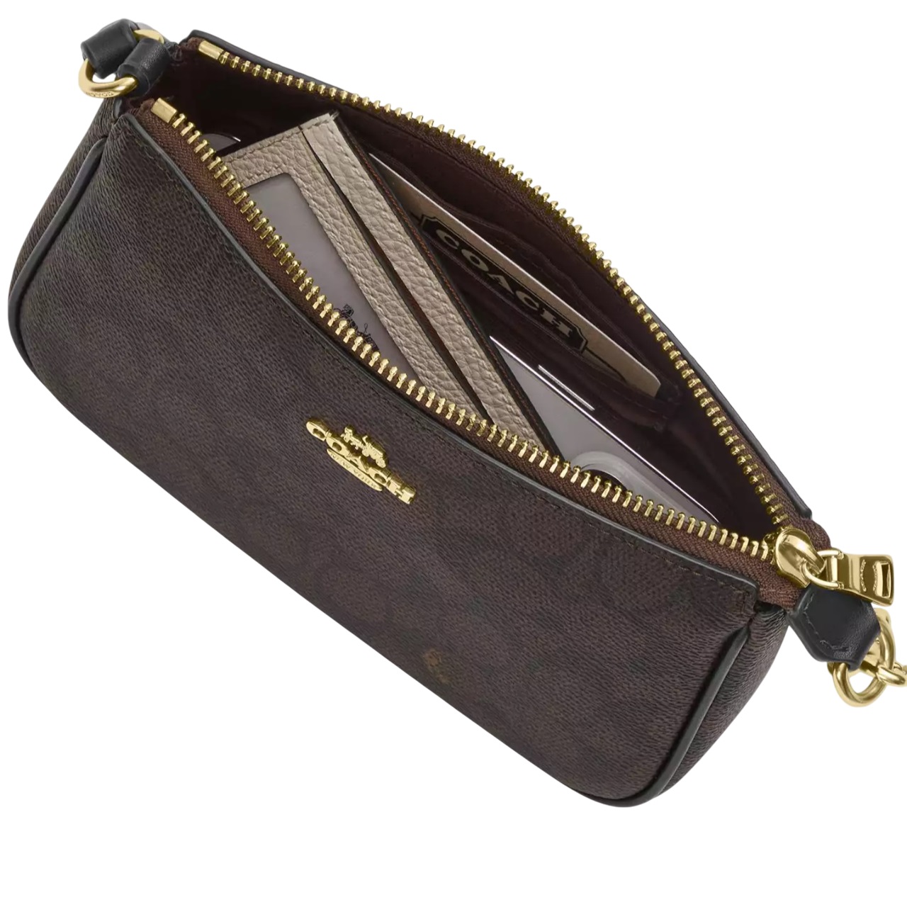 Túi kẹp nách Coach Nolita 19 In Signature Canvas With Floral Print Sand Multi CAQ19 1