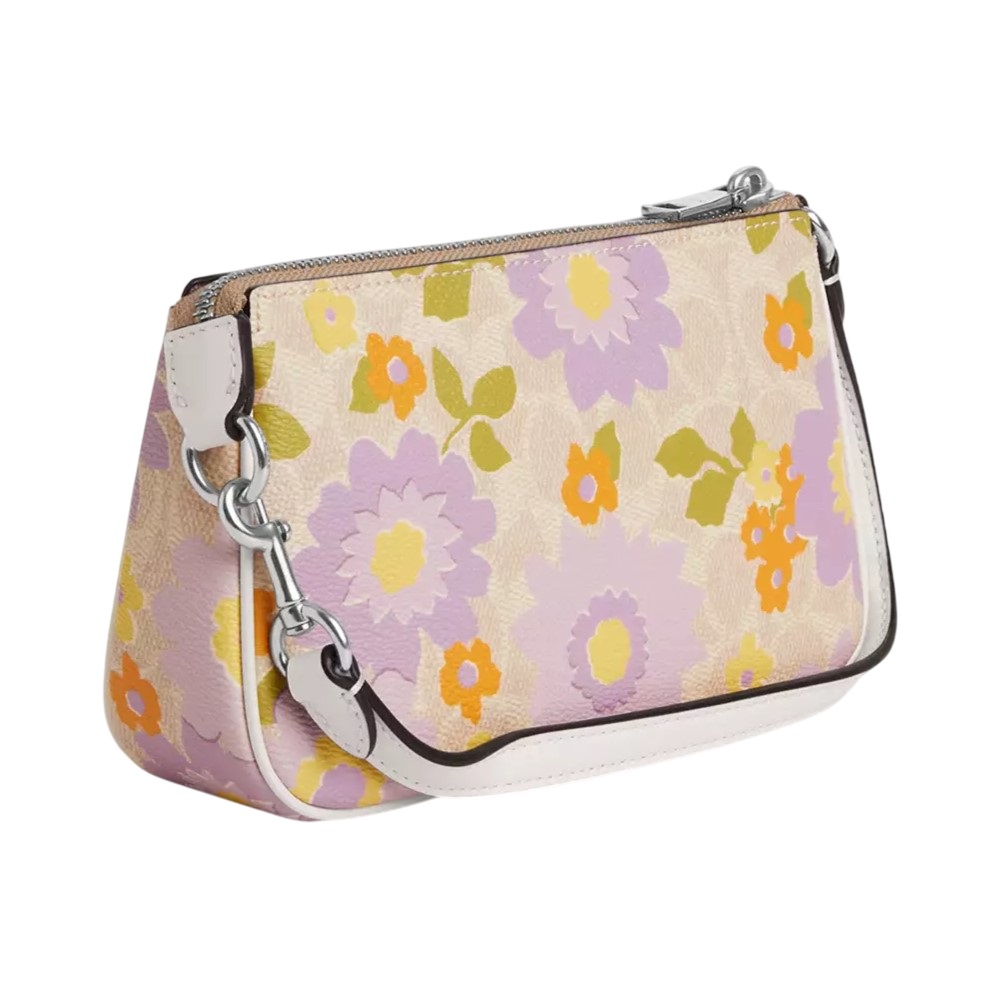Túi kẹp nách Coach Nolita 19 In Signature Canvas With Floral Print CBM73 2