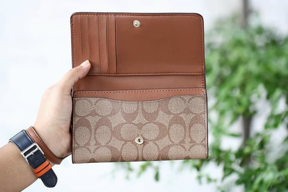 VÍ NỮ DÀI COACH DA THẬT | COACH NEW YORK WALLET 5