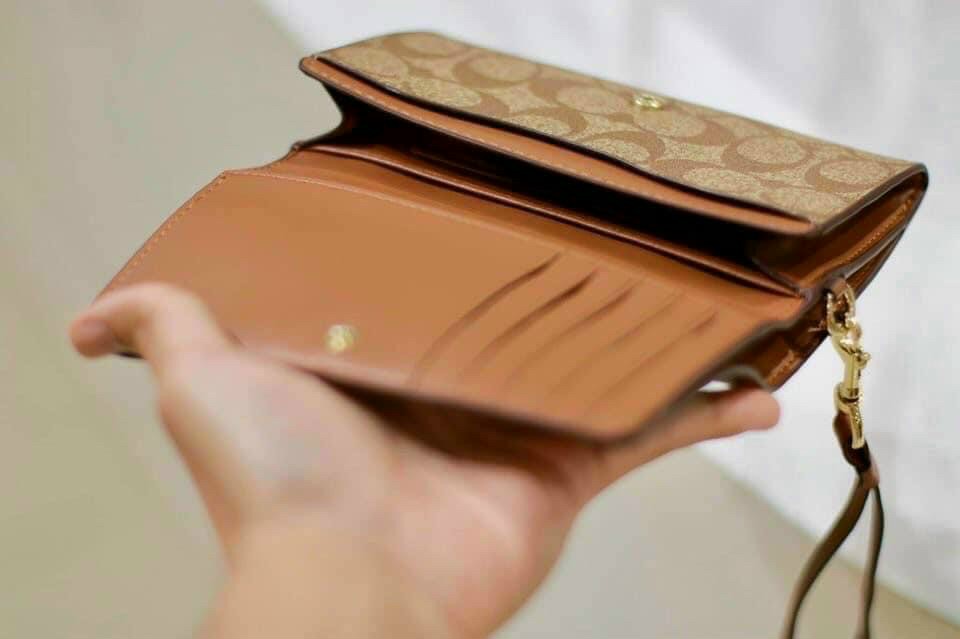 VÍ NỮ DÀI COACH DA THẬT | COACH NEW YORK WALLET 6
