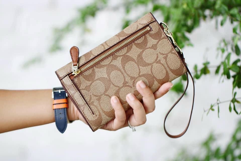 VÍ NỮ DÀI COACH DA THẬT | COACH NEW YORK WALLET 7