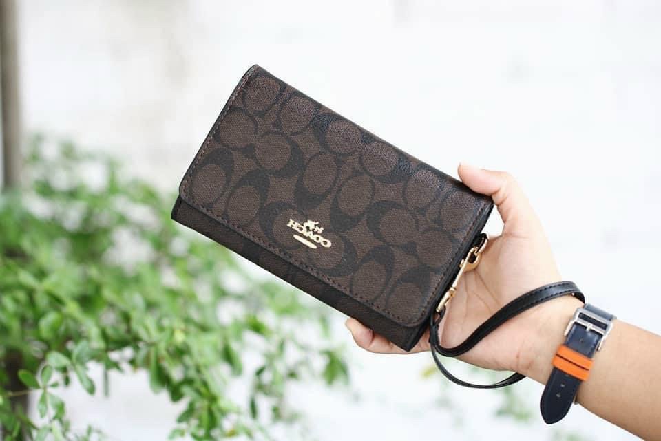 VÍ NỮ DÀI COACH DA THẬT | COACH NEW YORK WALLET 8