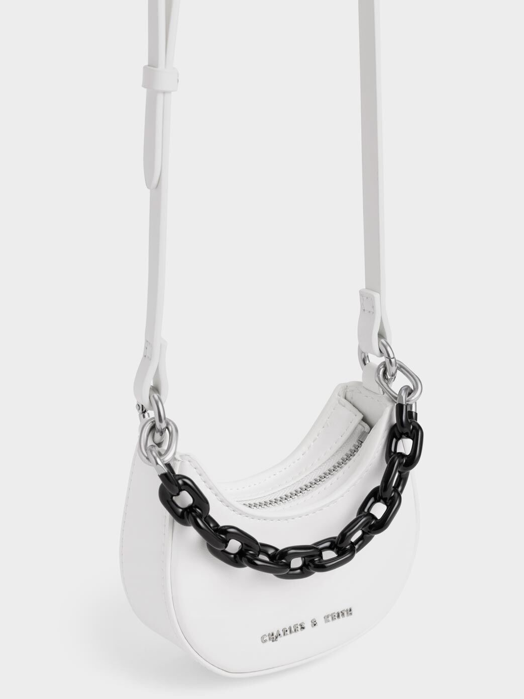 Koi Chain Handle Mini Bag - Black