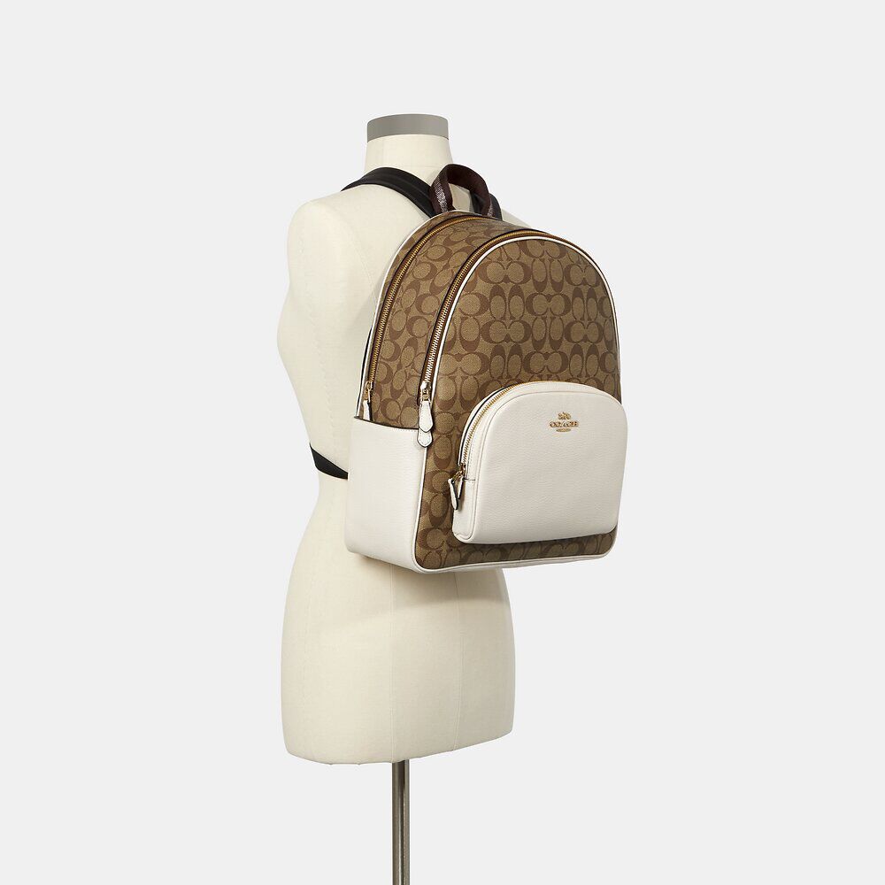 BALO NỮ COACH COURT BACKPACK IN SIGNATURE CANVAS 7