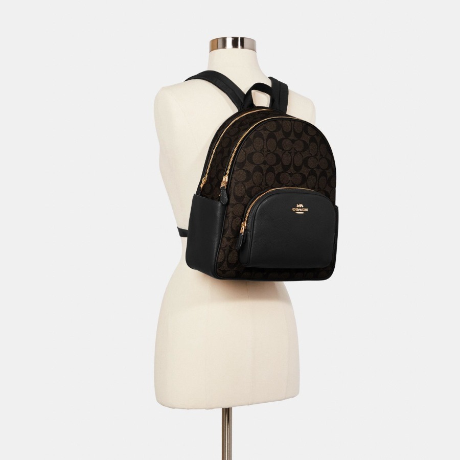 BALO NỮ COACH COURT BACKPACK IN SIGNATURE CANVAS 11
