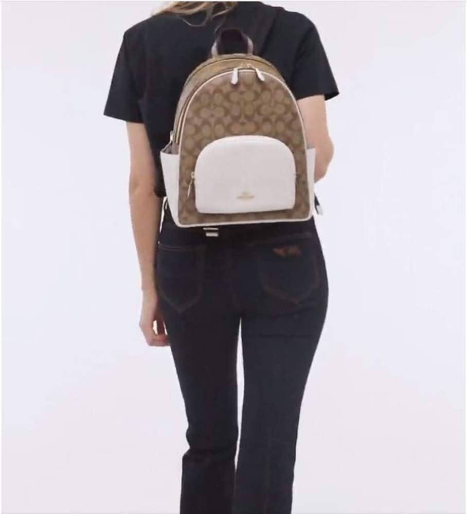 BALO NỮ COACH COURT BACKPACK IN SIGNATURE CANVAS 12