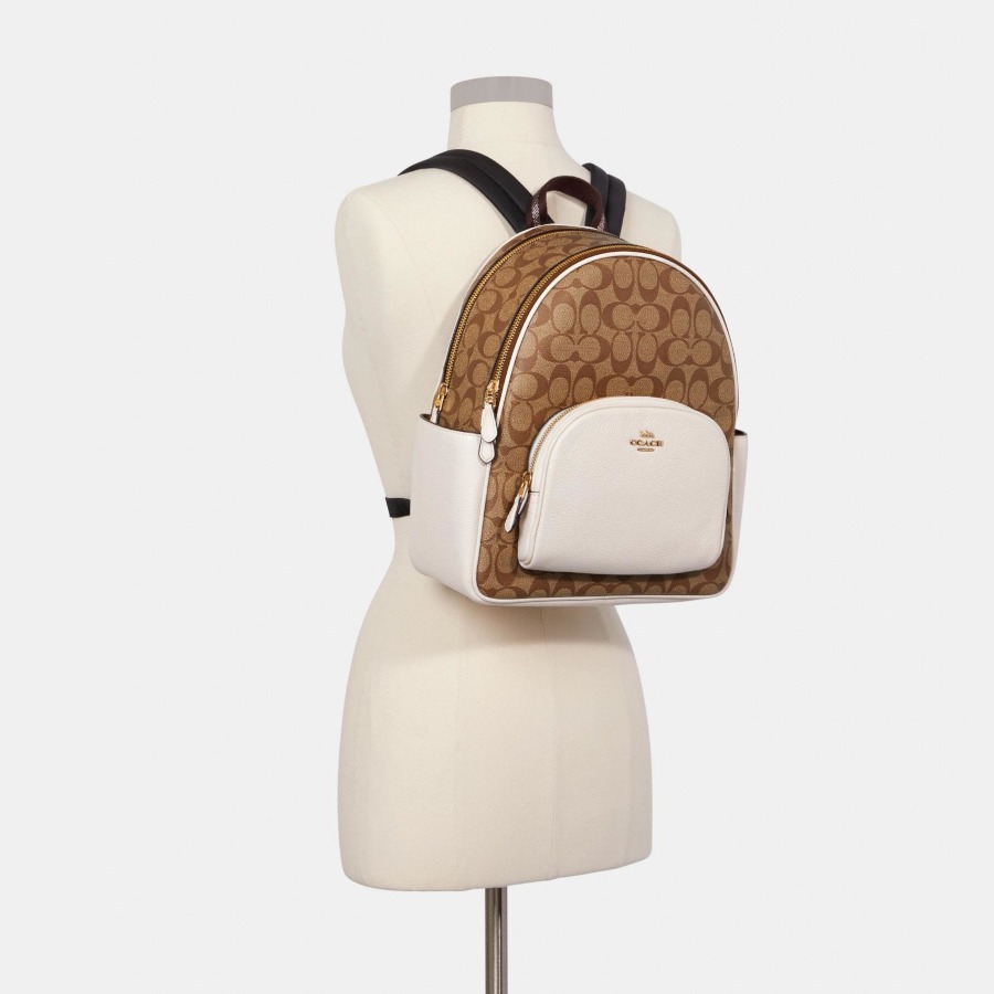 BALO NỮ COACH COURT BACKPACK IN SIGNATURE CANVAS 17