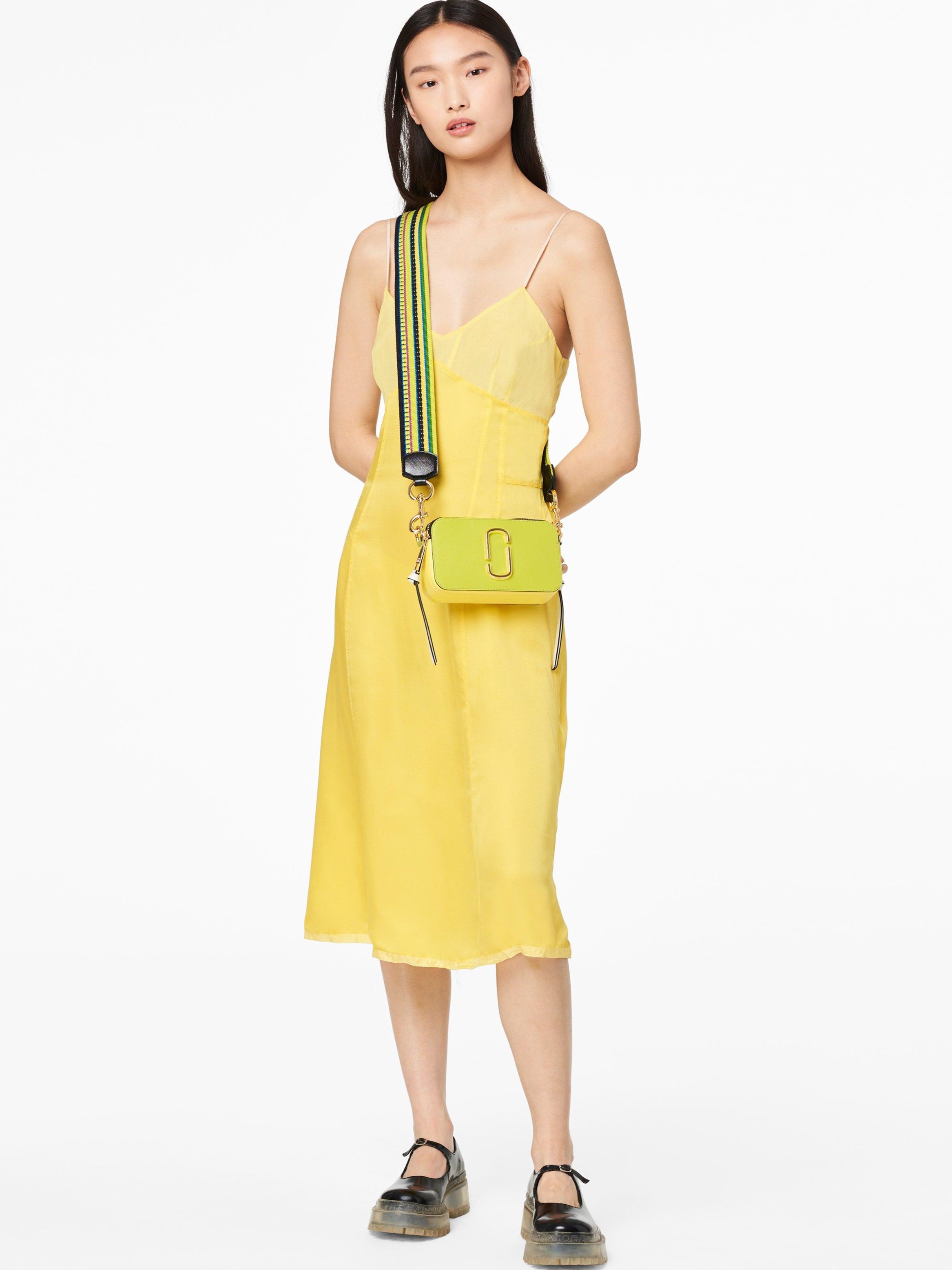 Túi đeo chéo nữ Marc Jacobs màu xanh The Colorblock Snapshot Camera Bag Evening Primrose Multi 4