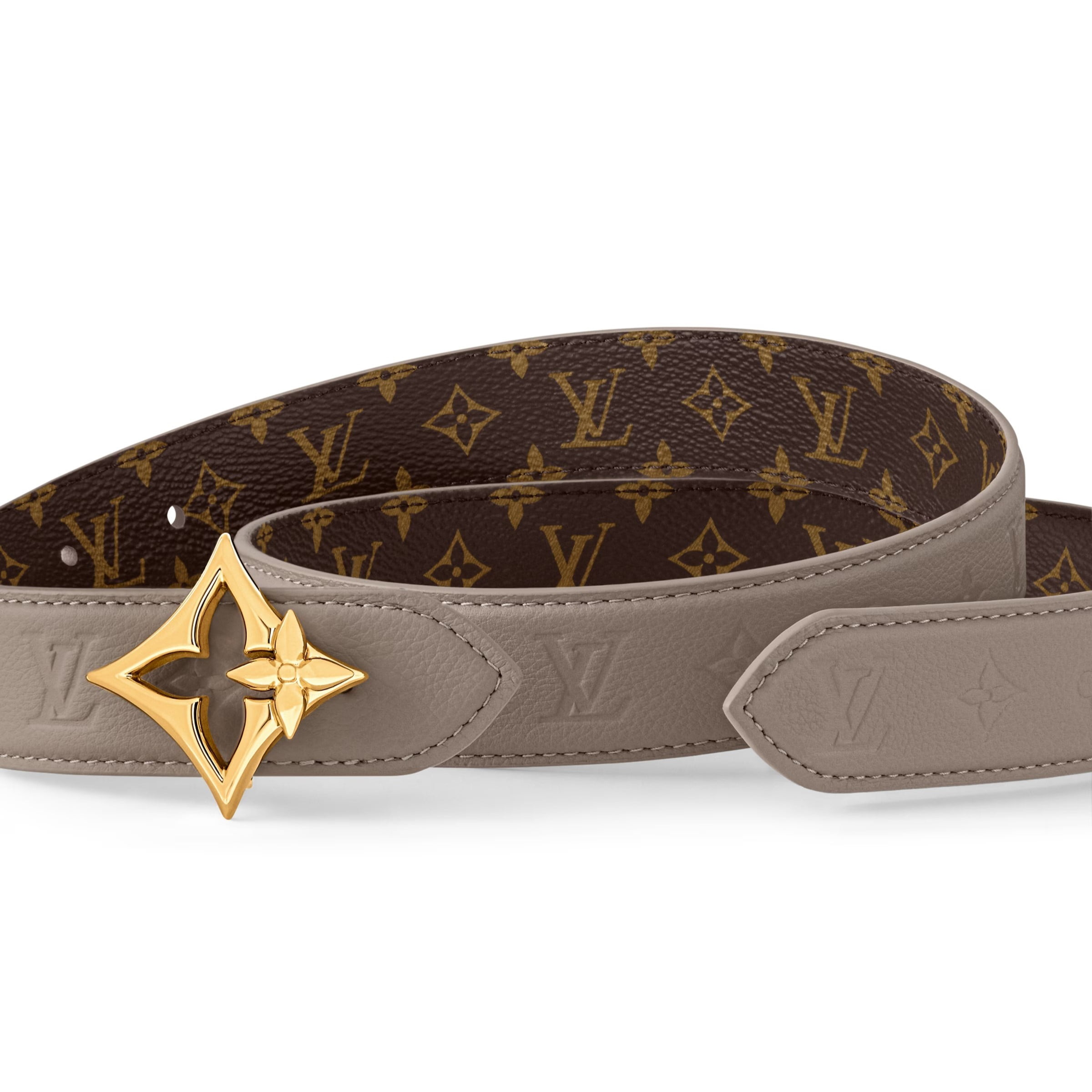 Dây nịt Hai Mặt LV Louis Vuitton Flowergram Ard 30mm 3