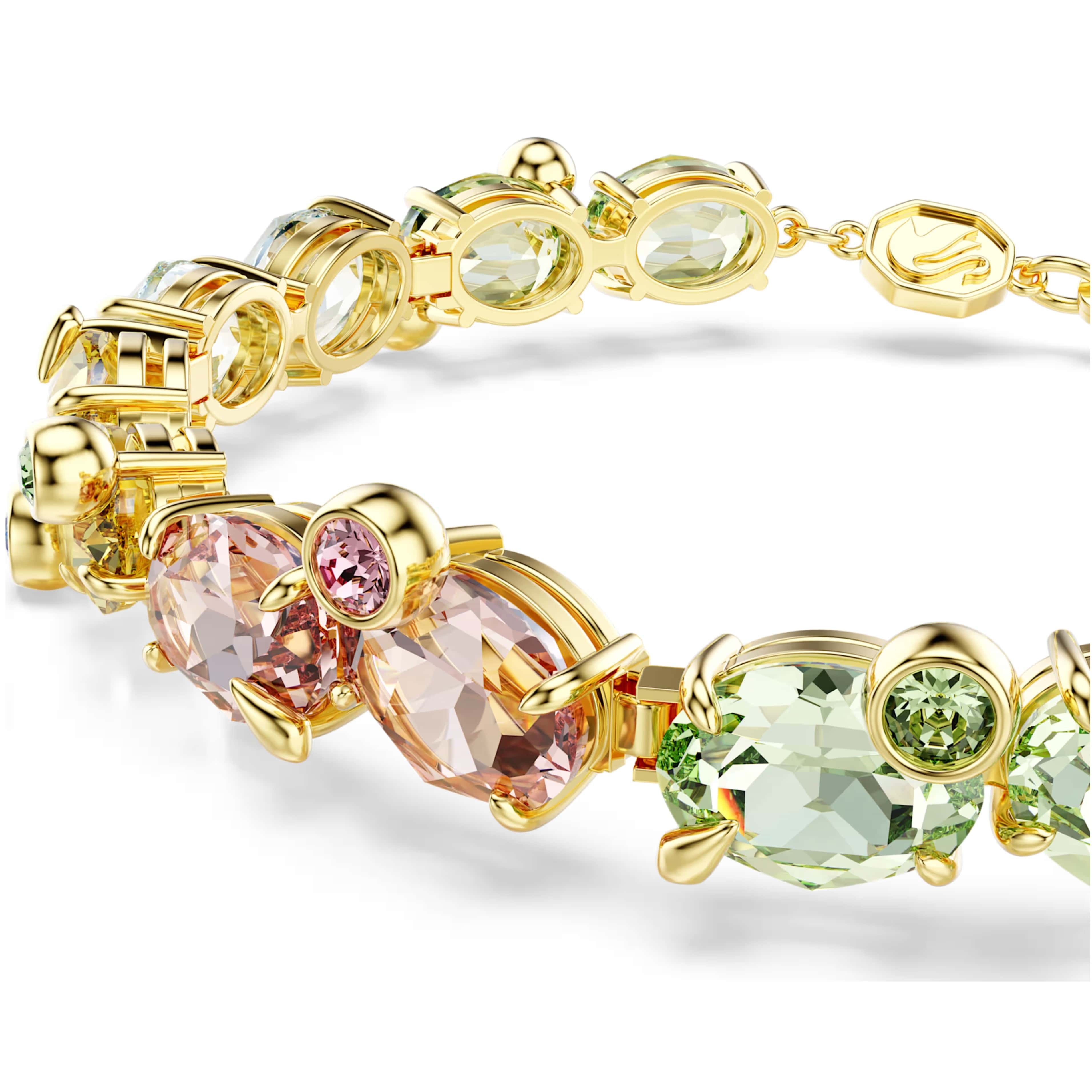 Lắc tay Swarovski Gema Bracelet Mixed Cuts Multicolored Gold-tone Plated 5705808 1