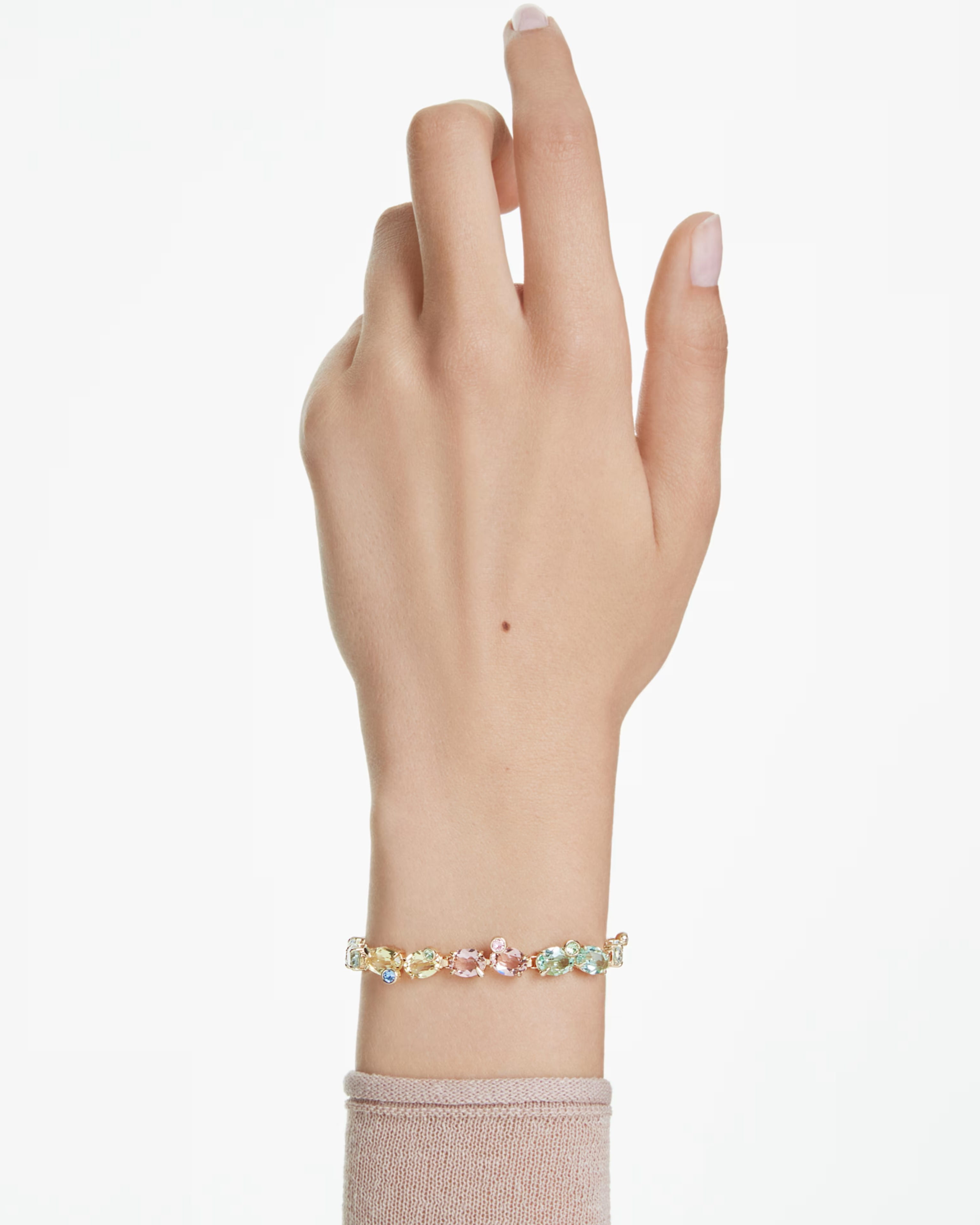 Lắc tay Swarovski Gema Bracelet Mixed Cuts Multicolored Gold-tone Plated 5705808 4